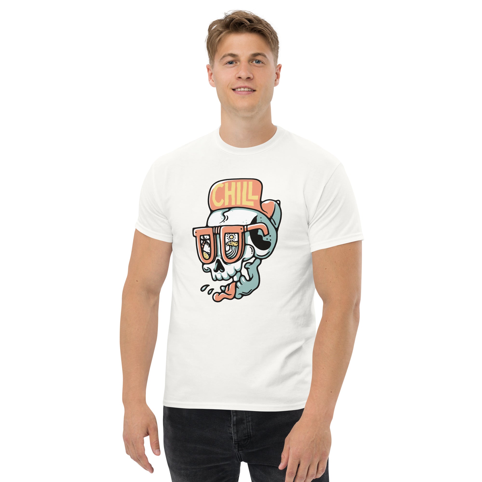 Foto di - T-shirt Stampata Unisex – 100% Cotone – Stile Streetwear e Confortevole – Chill-DTG-Biiply