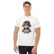 Foto di - T-shirt Stampata Unisex – 100% Cotone – Stile Streetwear e Confortevole – Chunky Monkey-DTG-Biiply