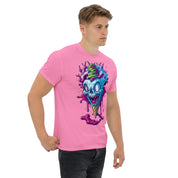 Foto di - T-shirt Stampata Unisex – 100% Cotone – Stile Streetwear e Confortevole – Cono Monster Faccia Inquietante-DTG-Biiply