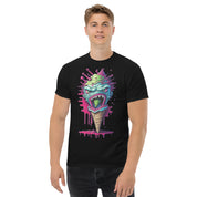 Foto di - T-shirt Stampata Unisex – 100% Cotone – Stile Streetwear e Confortevole – Cono monster Con lingua Verde-DTG-Biiply