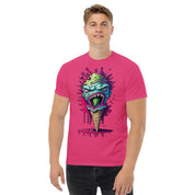 Foto di - T-shirt Stampata Unisex – 100% Cotone – Stile Streetwear e Confortevole – Cono monster Con lingua Verde-DTG-Biiply