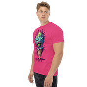 Foto di - T-shirt Stampata Unisex – 100% Cotone – Stile Streetwear e Confortevole – Cono monster Con lingua Verde-DTG-Biiply