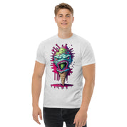 Foto di - T-shirt Stampata Unisex – 100% Cotone – Stile Streetwear e Confortevole – Cono monster Con lingua Verde-DTG-Biiply