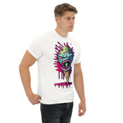 Foto di - T-shirt Stampata Unisex – 100% Cotone – Stile Streetwear e Confortevole – Cono monster Con lingua Verde-DTG-Biiply