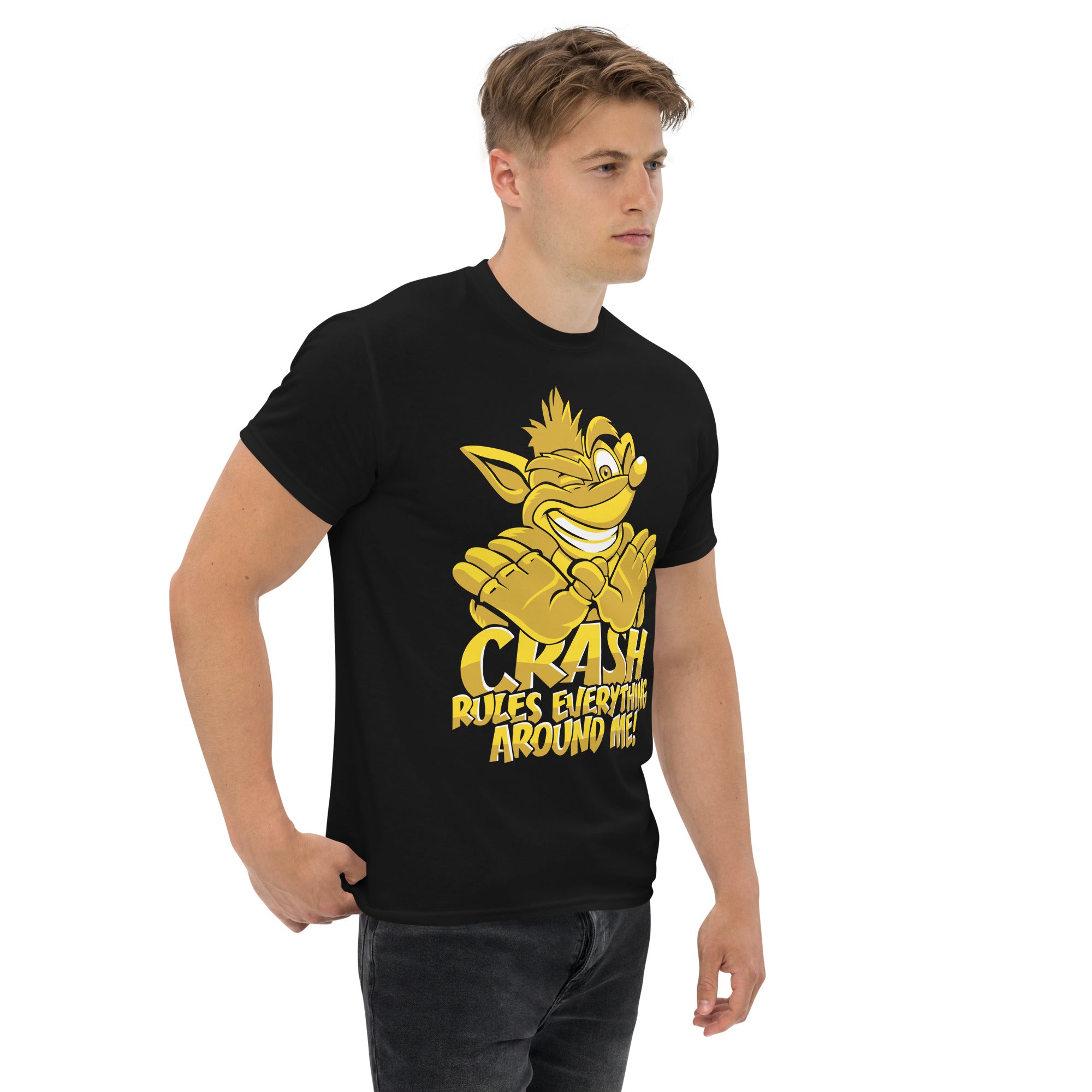 Foto di - T-shirt Stampata Unisex – 100% Cotone – Stile Streetwear e Confortevole – Crash Rules Everything Around me!-DTG-Biiply