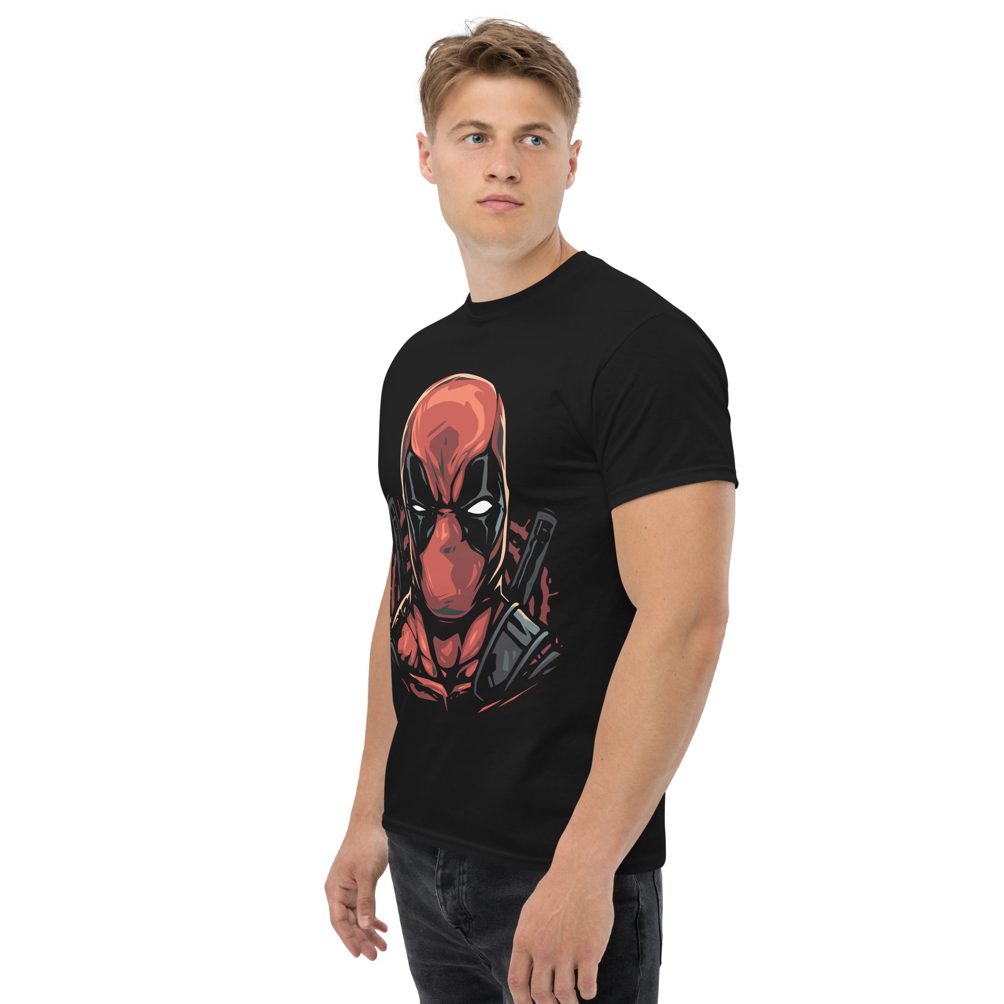 Foto di - T-shirt Stampata Unisex – 100% Cotone – Stile Streetwear e Confortevole – Deadpool-DTG-Biiply
