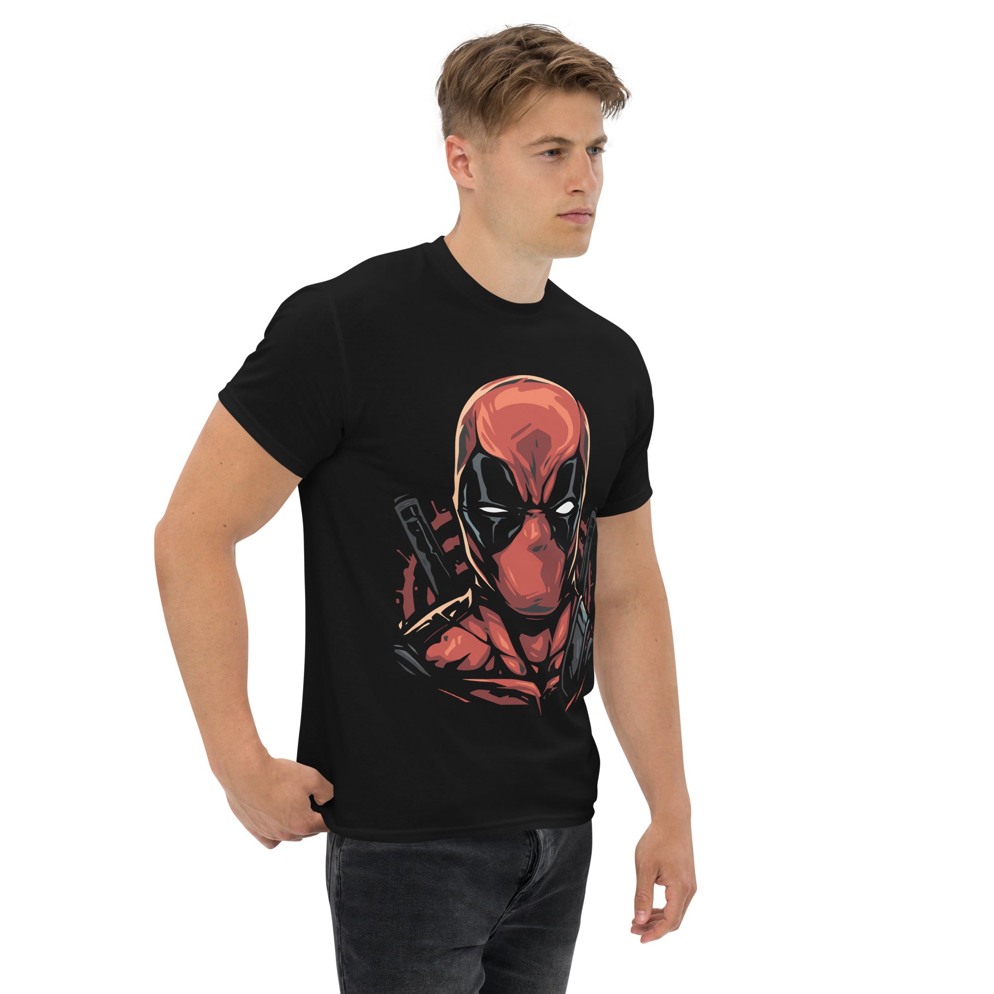 Foto di - T-shirt Stampata Unisex – 100% Cotone – Stile Streetwear e Confortevole – Deadpool-DTG-Biiply