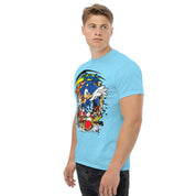 Foto di - T-shirt Stampata Unisex – 100% Cotone – Stile Streetwear e Confortevole – Graffito Sonic-DTG-Biiply