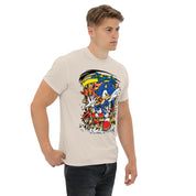 Foto di - T-shirt Stampata Unisex – 100% Cotone – Stile Streetwear e Confortevole – Graffito Sonic-DTG-Biiply