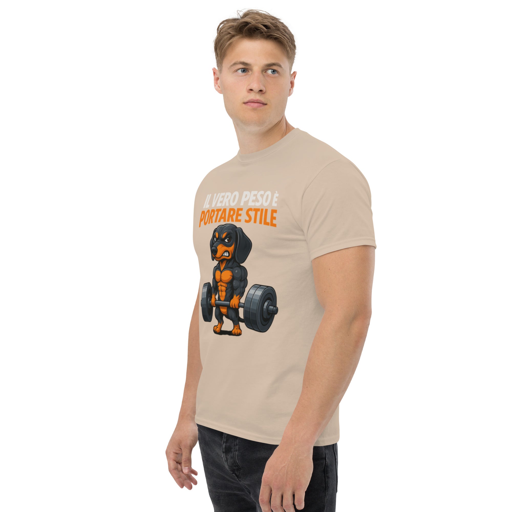Foto di - T-shirt Stampata Unisex – 100% Cotone – Stile Streetwear e Confortevole – Il Vero Peso è Portare Stile-DTG-Biiply