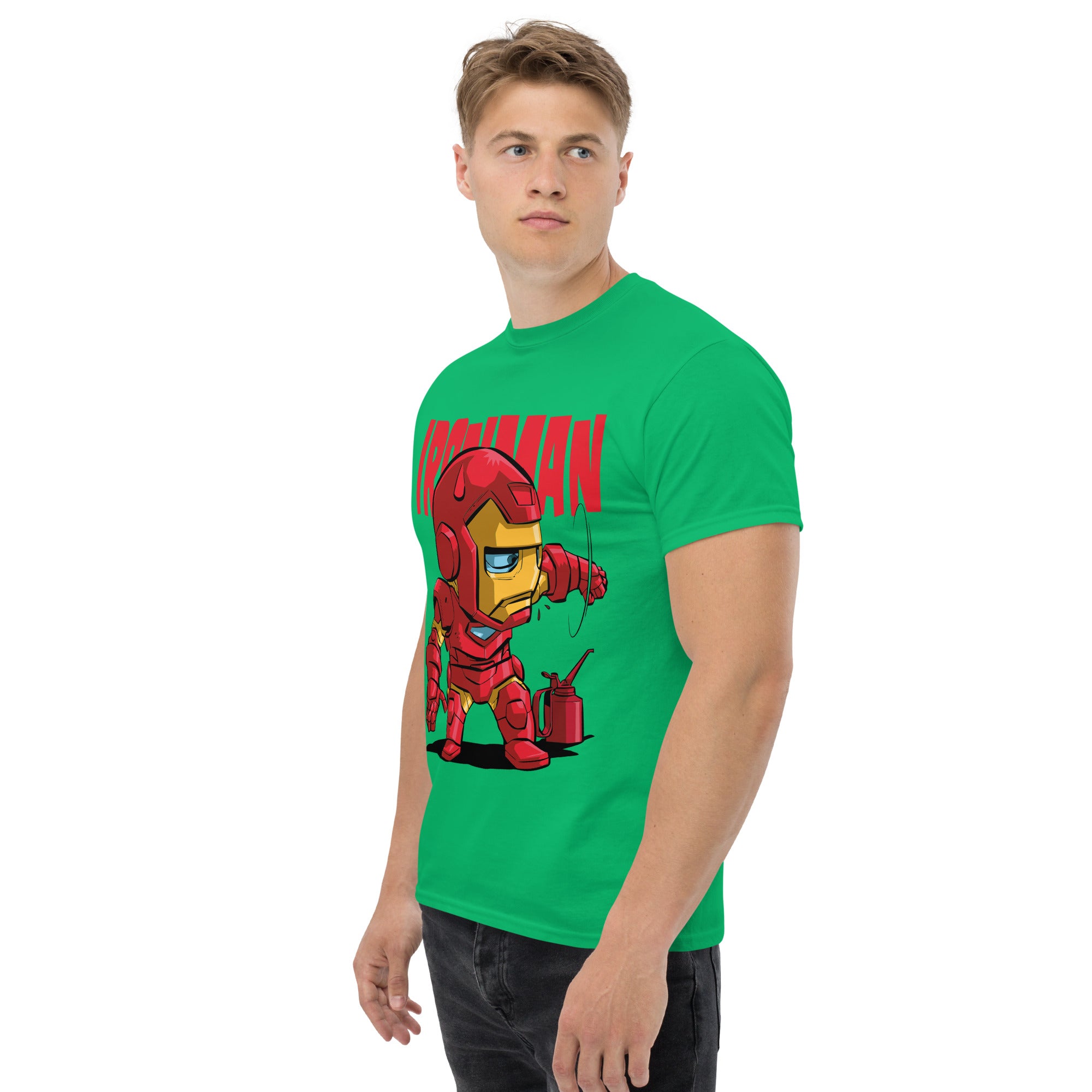 Foto di - T-shirt Stampata Unisex – 100% Cotone – Stile Streetwear e Confortevole – Ironman-DTG-Biiply