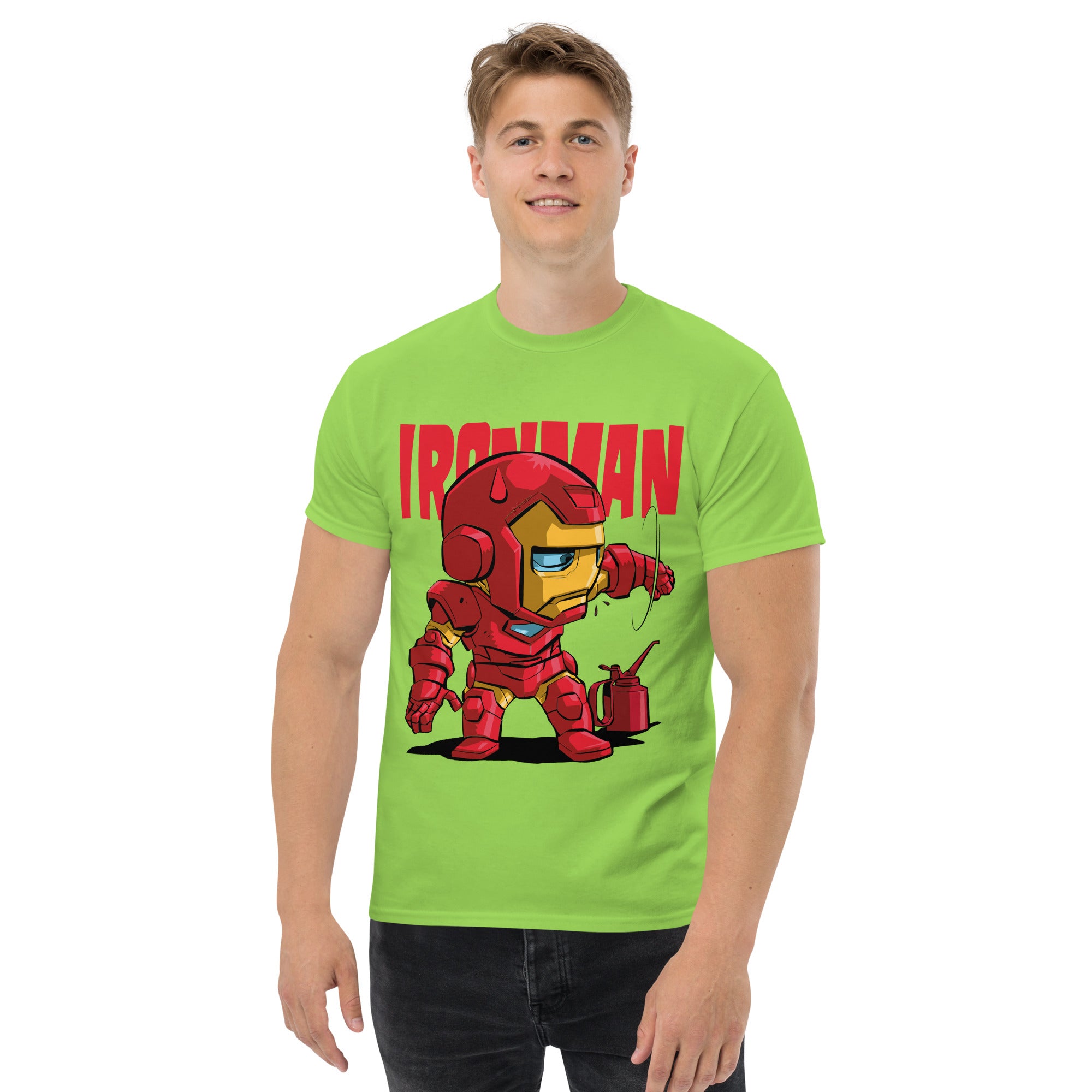 Foto di - T-shirt Stampata Unisex – 100% Cotone – Stile Streetwear e Confortevole – Ironman-DTG-Biiply