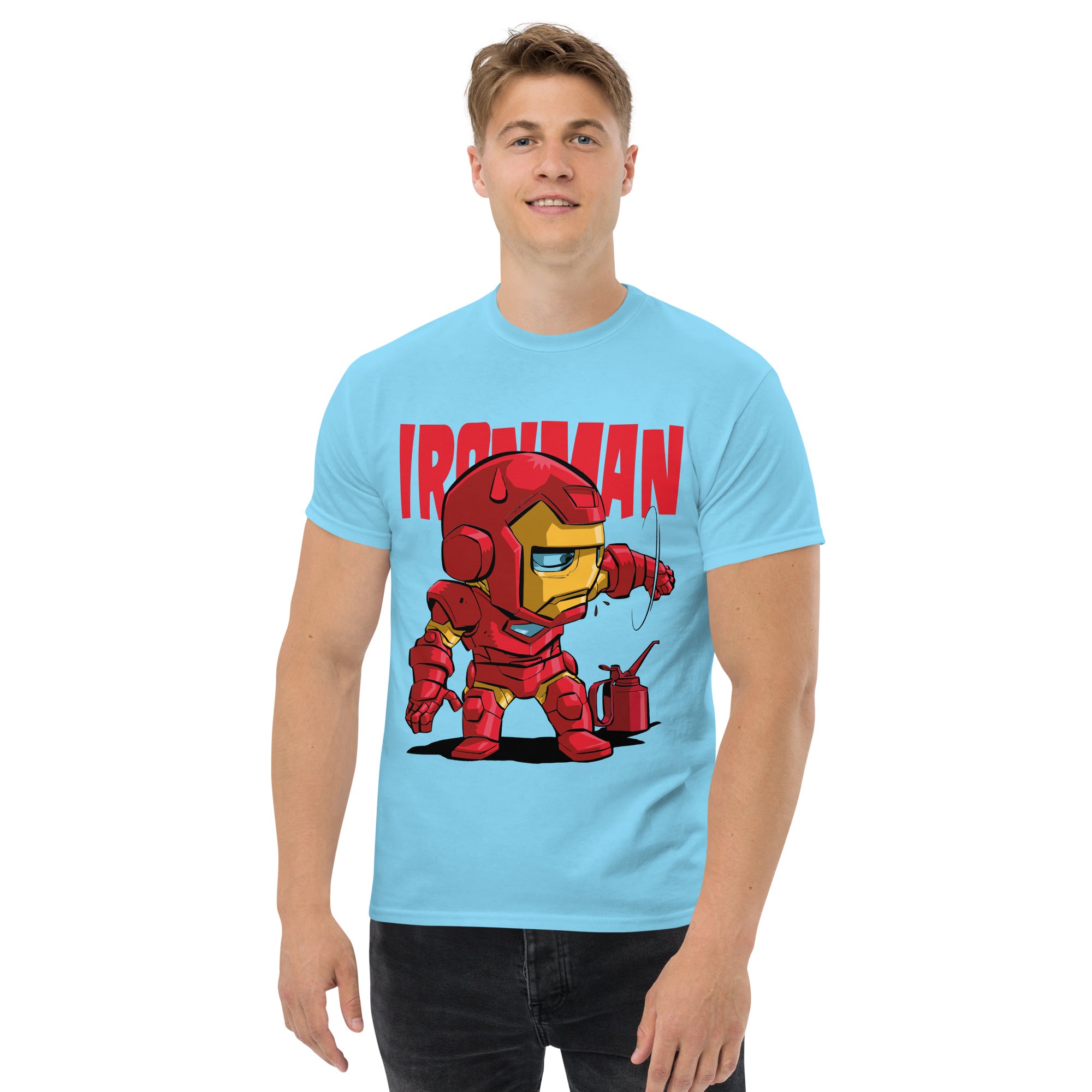 Foto di - T-shirt Stampata Unisex – 100% Cotone – Stile Streetwear e Confortevole – Ironman-DTG-Biiply
