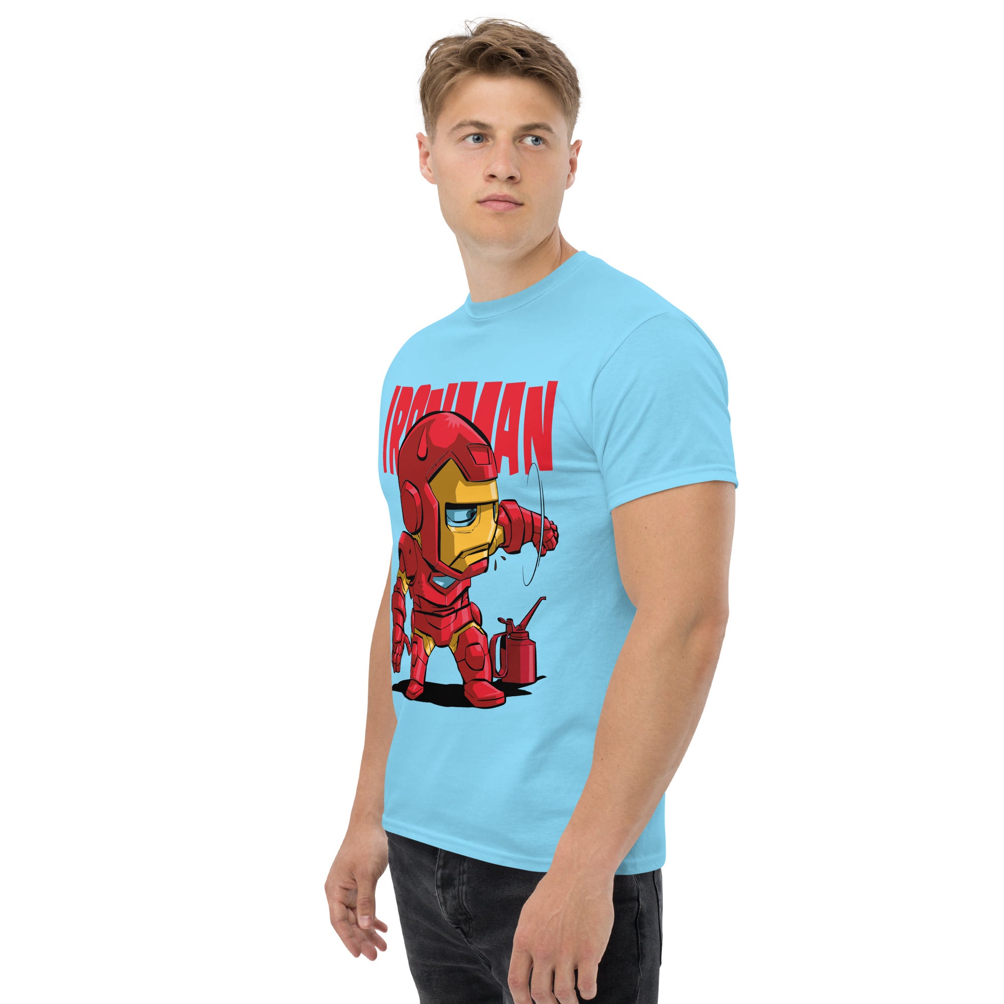 Foto di - T-shirt Stampata Unisex – 100% Cotone – Stile Streetwear e Confortevole – Ironman-DTG-Biiply