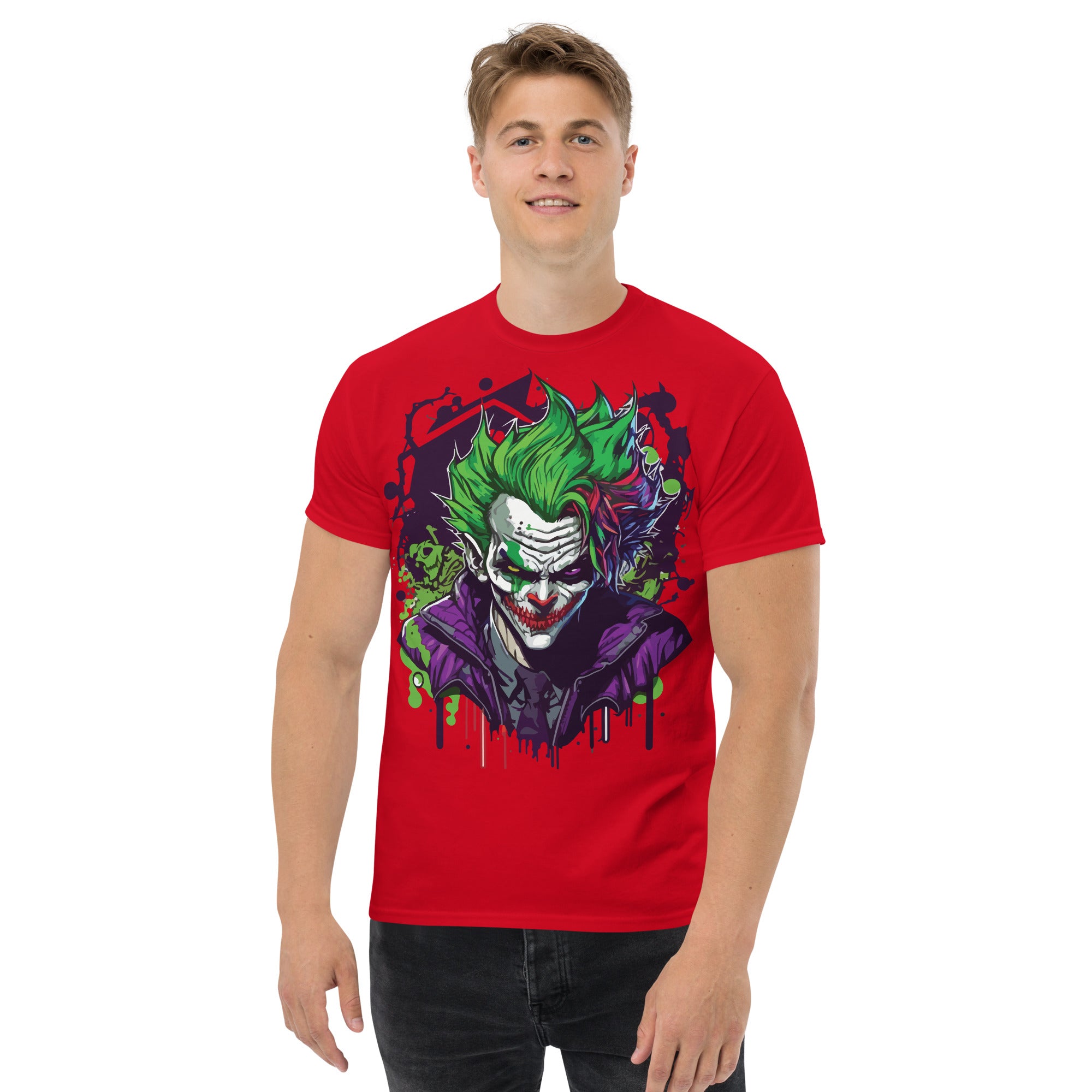 Foto di - T-shirt Stampata Unisex – 100% Cotone – Stile Streetwear e Confortevole – Joker-DTG-Biiply