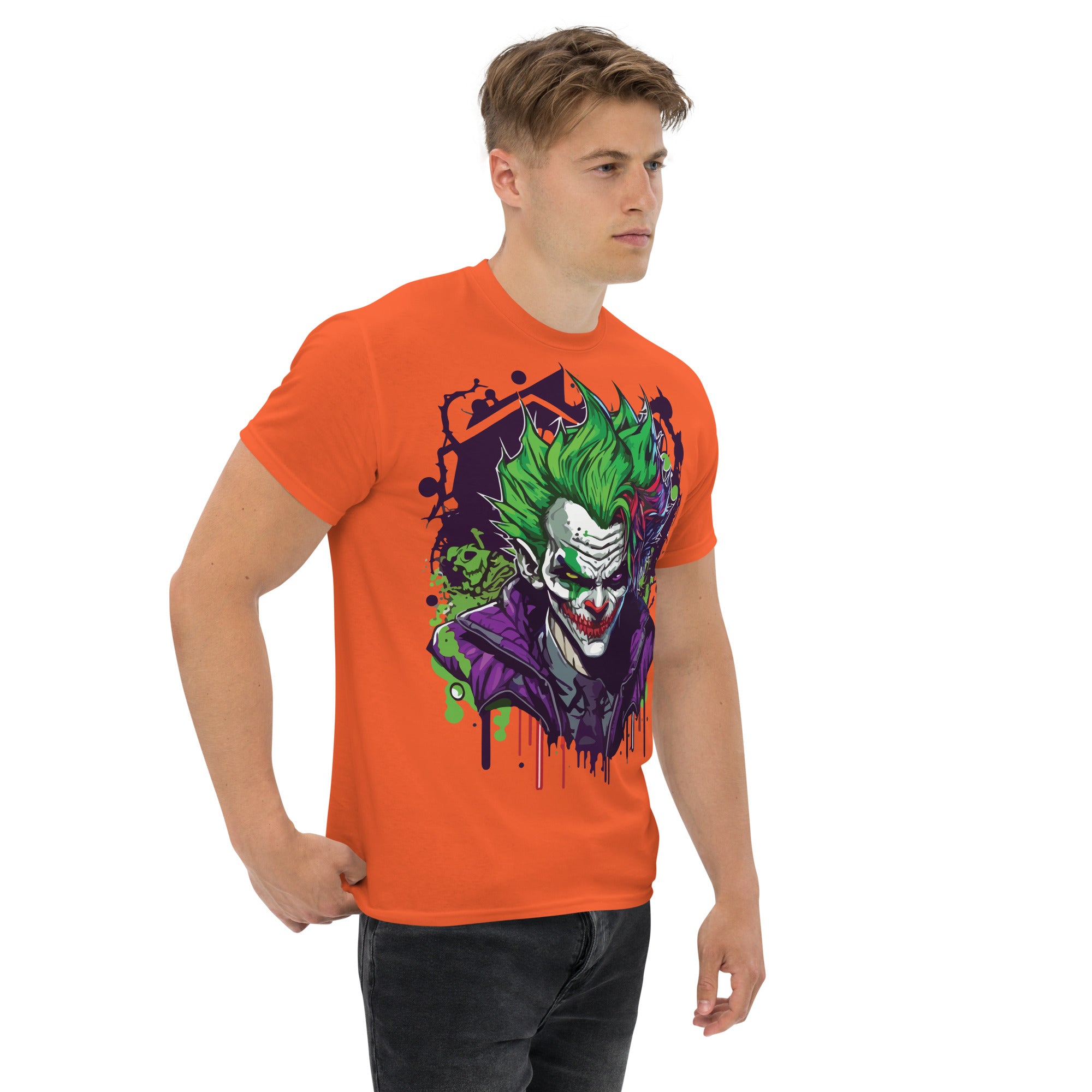 Foto di - T-shirt Stampata Unisex – 100% Cotone – Stile Streetwear e Confortevole – Joker-DTG-Biiply