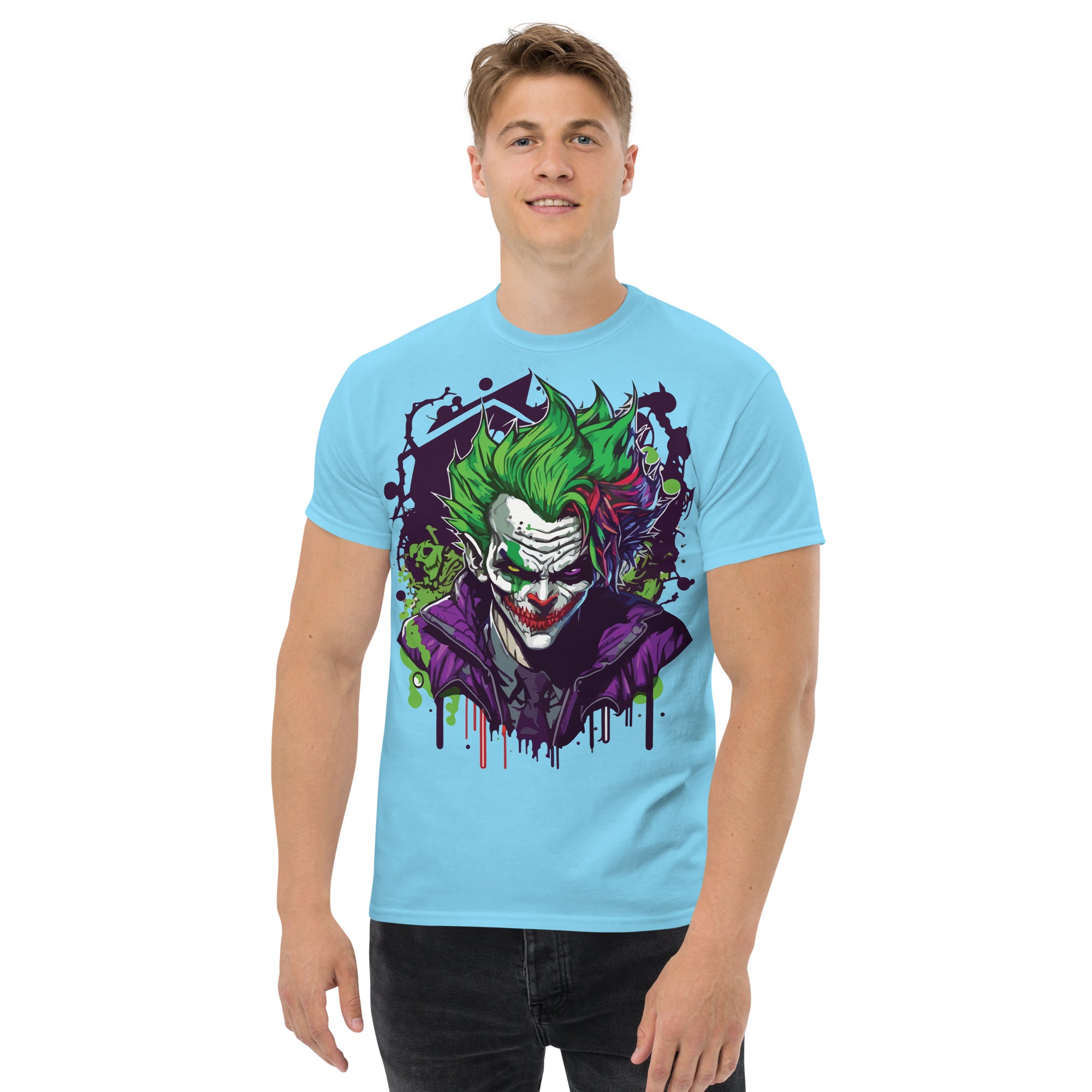 Foto di - T-shirt Stampata Unisex – 100% Cotone – Stile Streetwear e Confortevole – Joker-DTG-Biiply