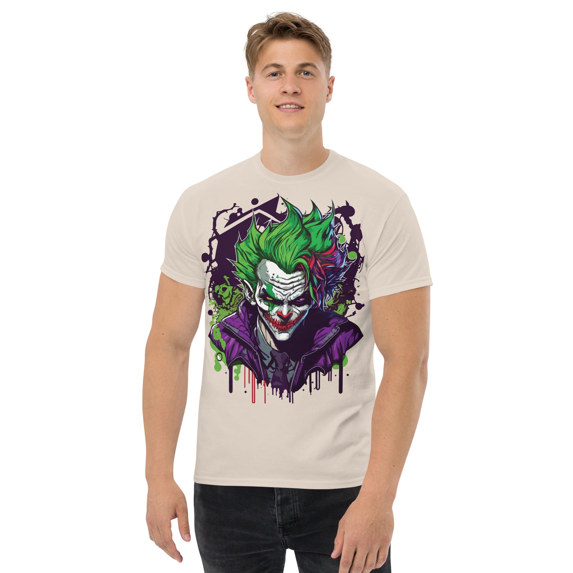 Foto di - T-shirt Stampata Unisex – 100% Cotone – Stile Streetwear e Confortevole – Joker-DTG-Biiply