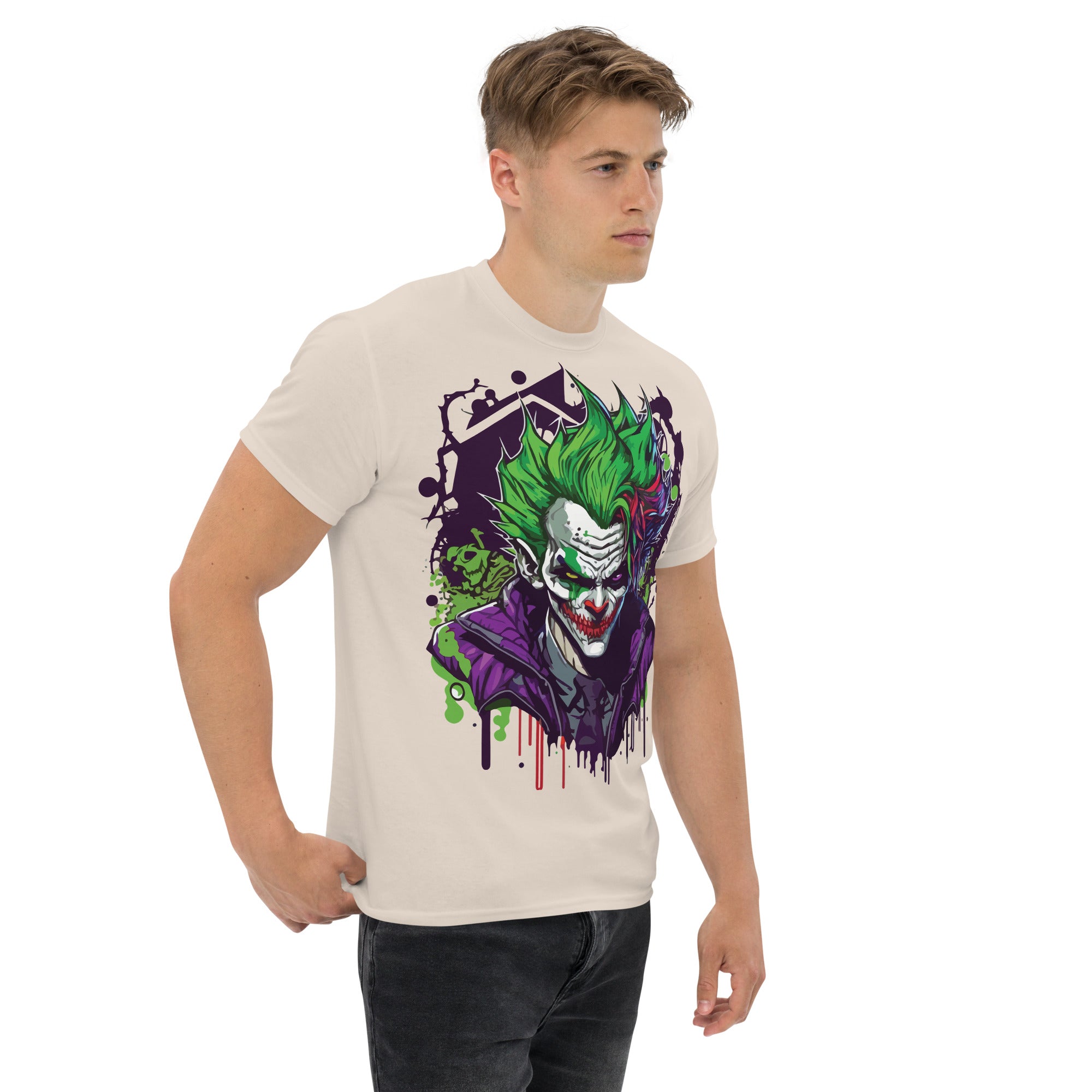 Foto di - T-shirt Stampata Unisex – 100% Cotone – Stile Streetwear e Confortevole – Joker-DTG-Biiply