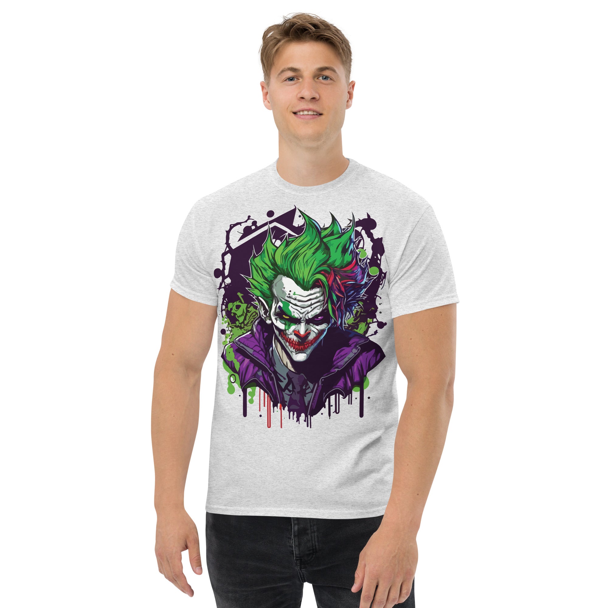 Foto di - T-shirt Stampata Unisex – 100% Cotone – Stile Streetwear e Confortevole – Joker-DTG-Biiply