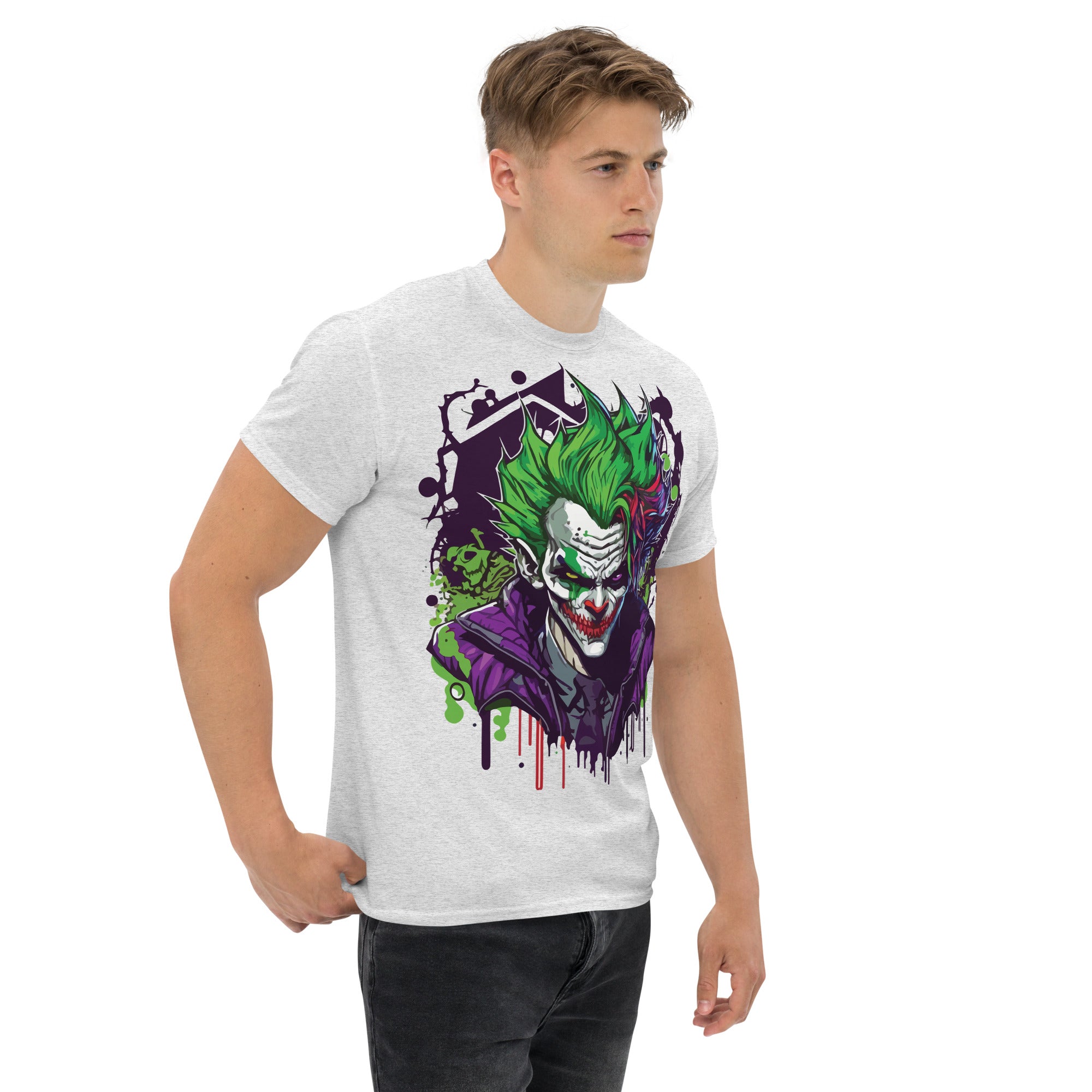 Foto di - T-shirt Stampata Unisex – 100% Cotone – Stile Streetwear e Confortevole – Joker-DTG-Biiply