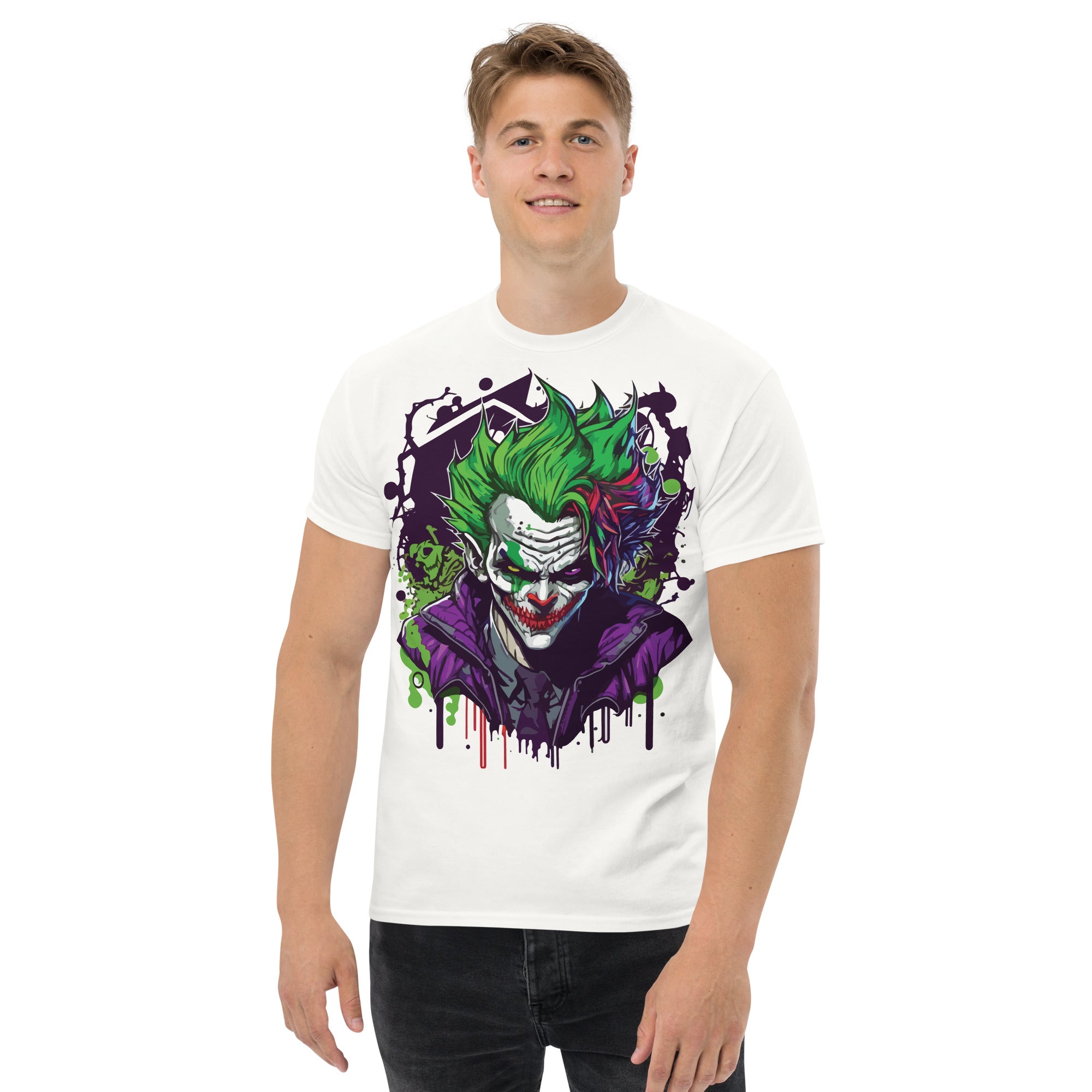 Foto di - T-shirt Stampata Unisex – 100% Cotone – Stile Streetwear e Confortevole – Joker-DTG-Biiply
