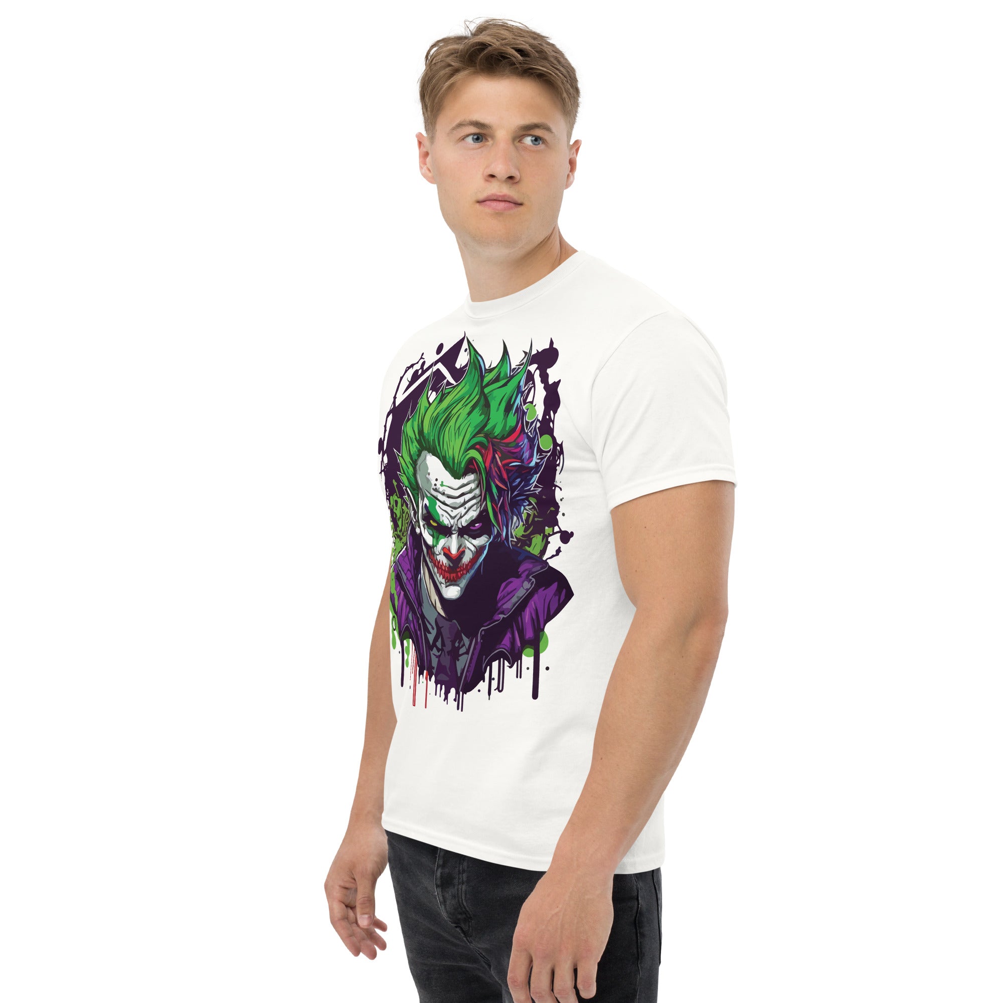 Foto di - T-shirt Stampata Unisex – 100% Cotone – Stile Streetwear e Confortevole – Joker-DTG-Biiply