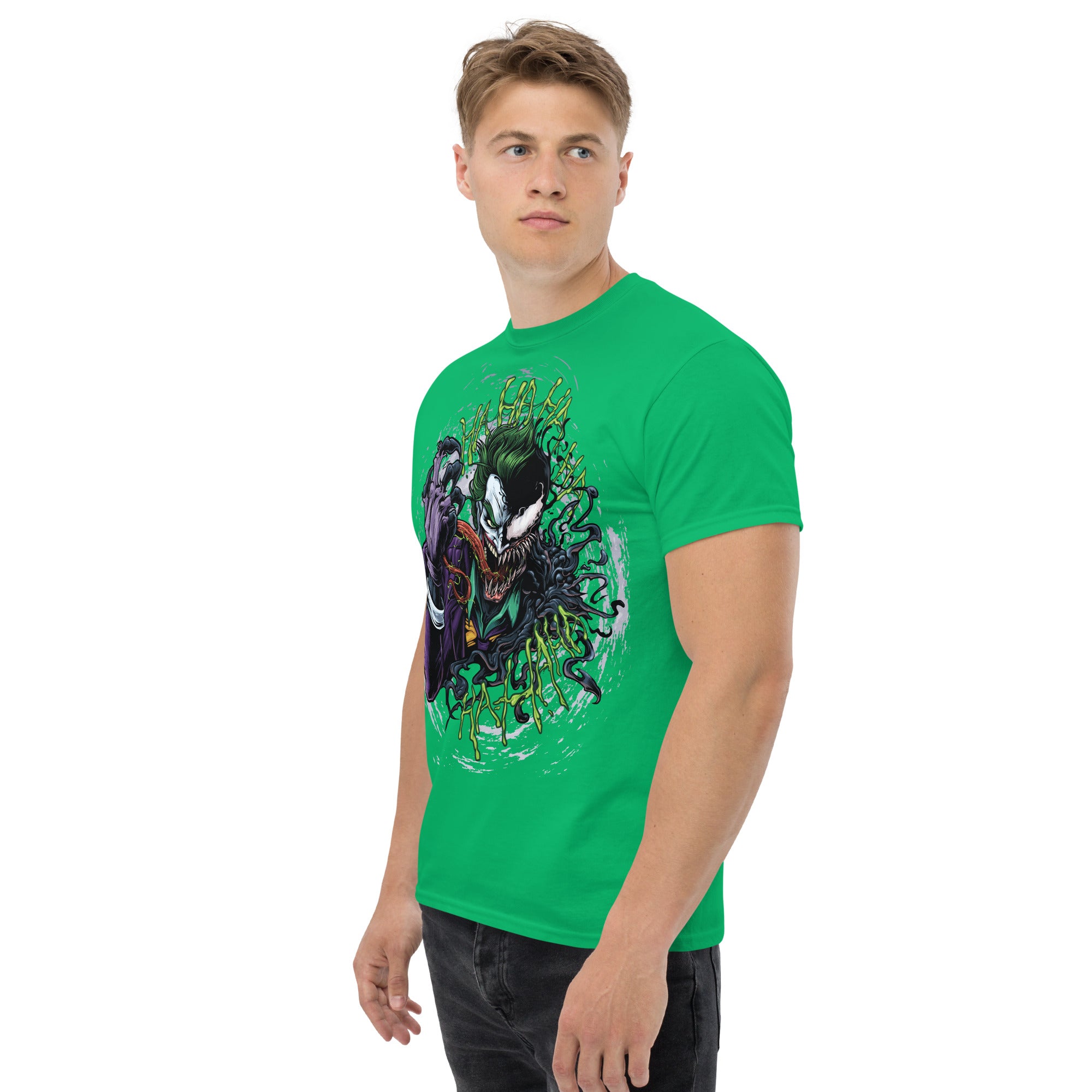 Foto di - T-shirt Stampata Unisex – 100% Cotone – Stile Streetwear e Confortevole – Joker e Venom-DTG-Biiply
