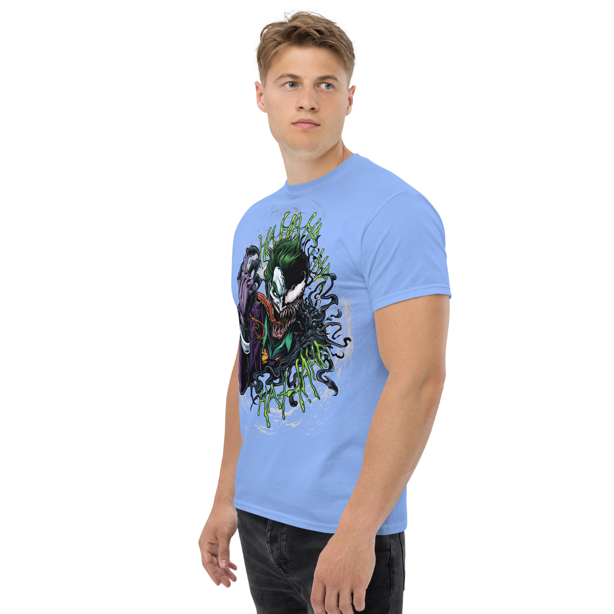 Foto di - T-shirt Stampata Unisex – 100% Cotone – Stile Streetwear e Confortevole – Joker e Venom-DTG-Biiply