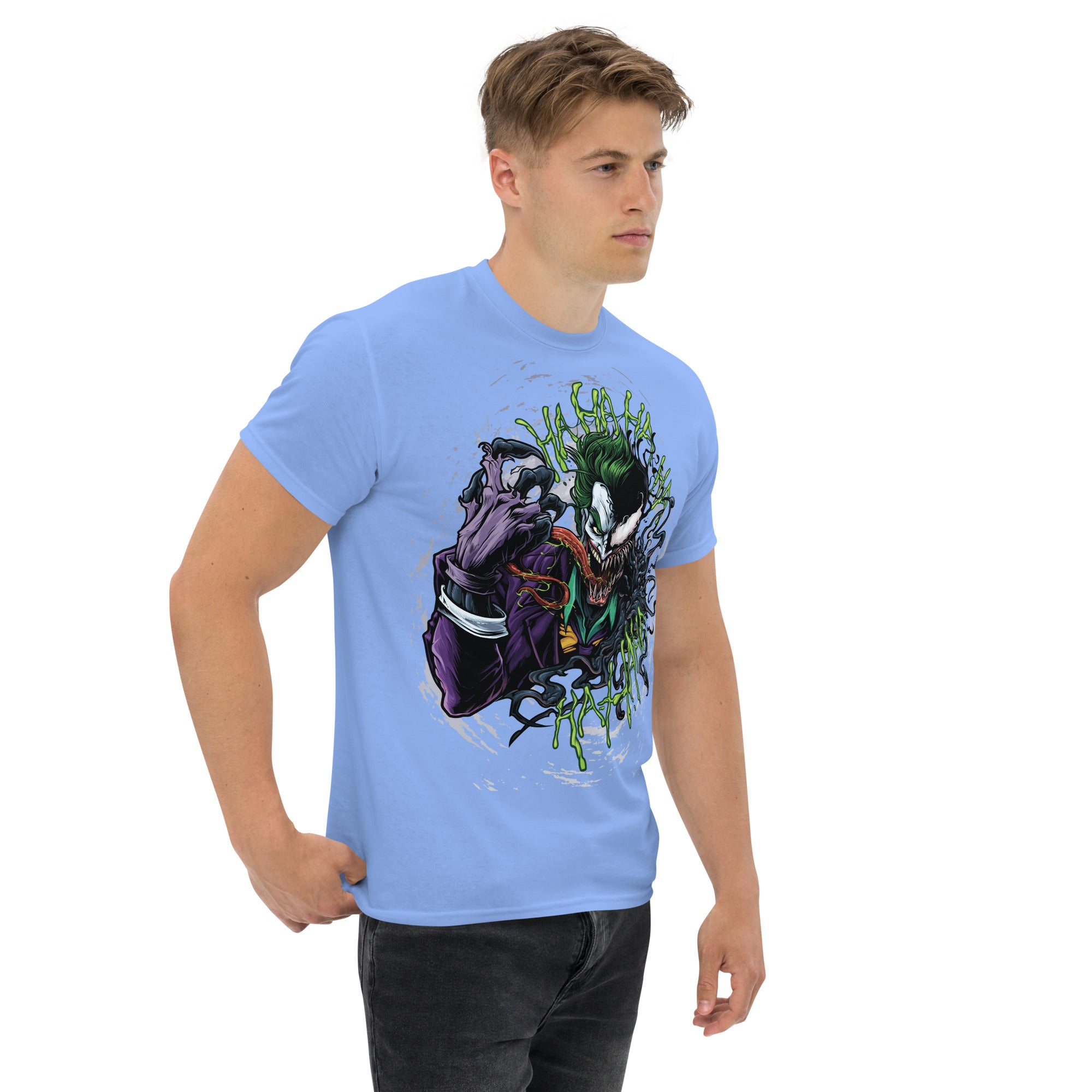 Foto di - T-shirt Stampata Unisex – 100% Cotone – Stile Streetwear e Confortevole – Joker e Venom-DTG-Biiply
