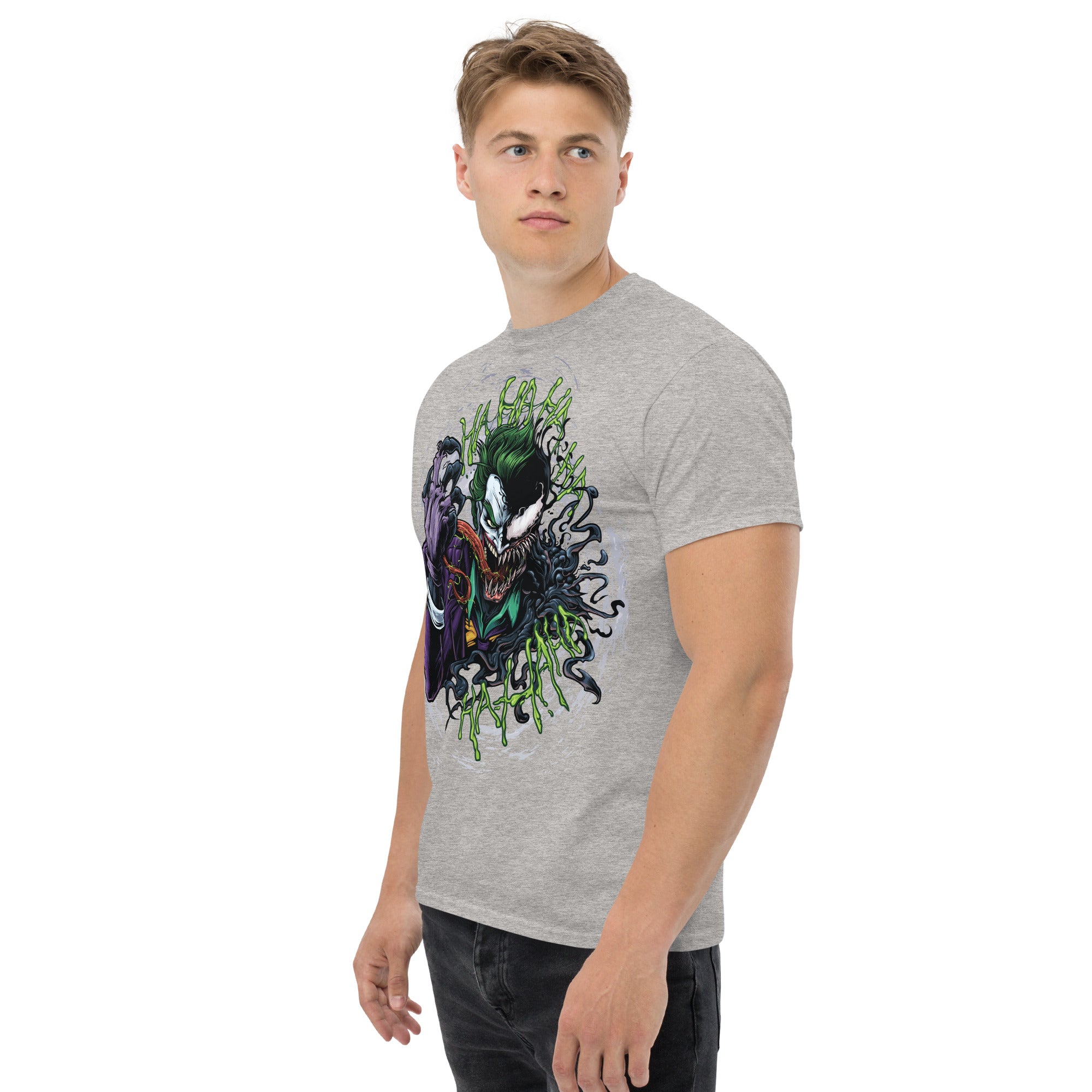 Foto di - T-shirt Stampata Unisex – 100% Cotone – Stile Streetwear e Confortevole – Joker e Venom-DTG-Biiply