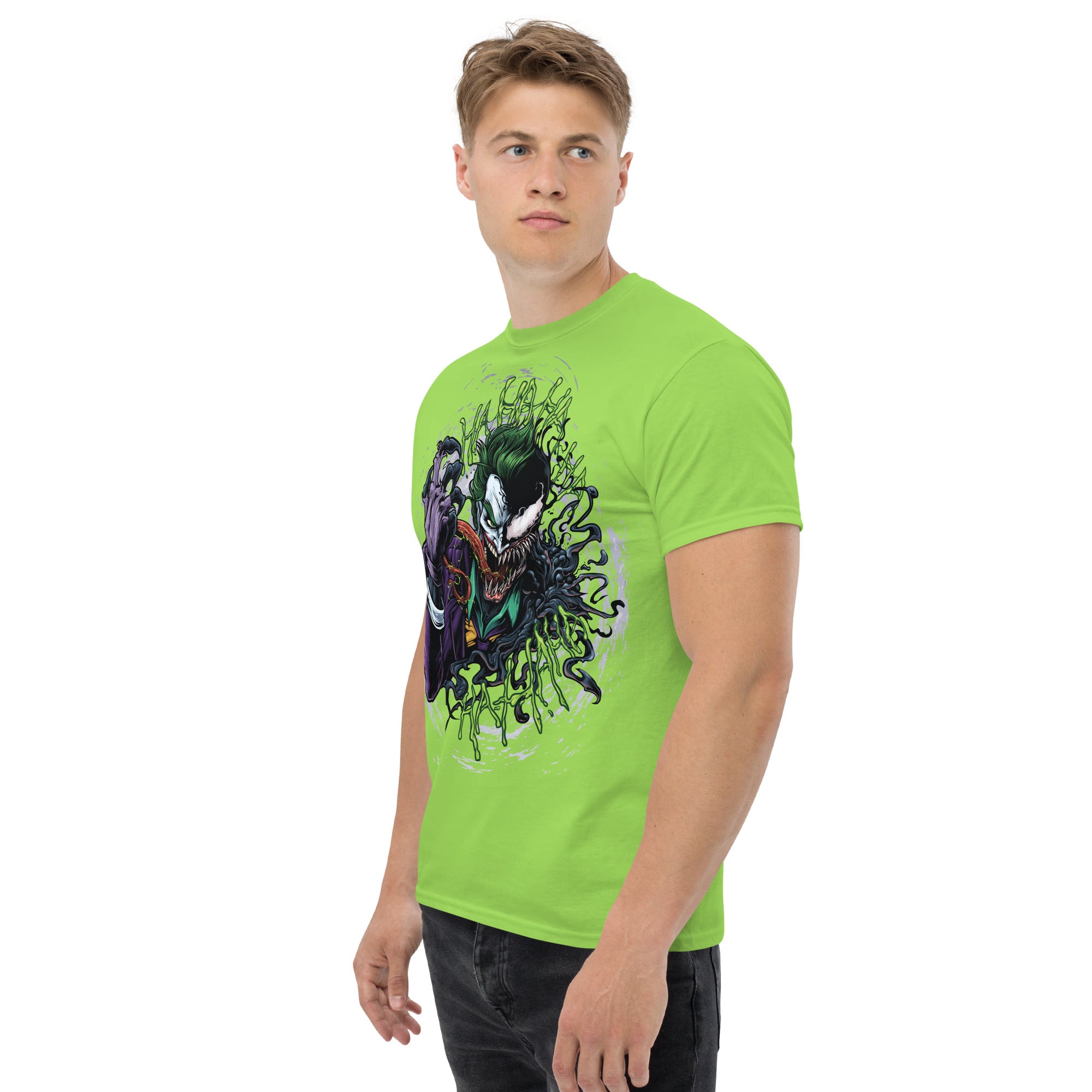 Foto di - T-shirt Stampata Unisex – 100% Cotone – Stile Streetwear e Confortevole – Joker e Venom-DTG-Biiply