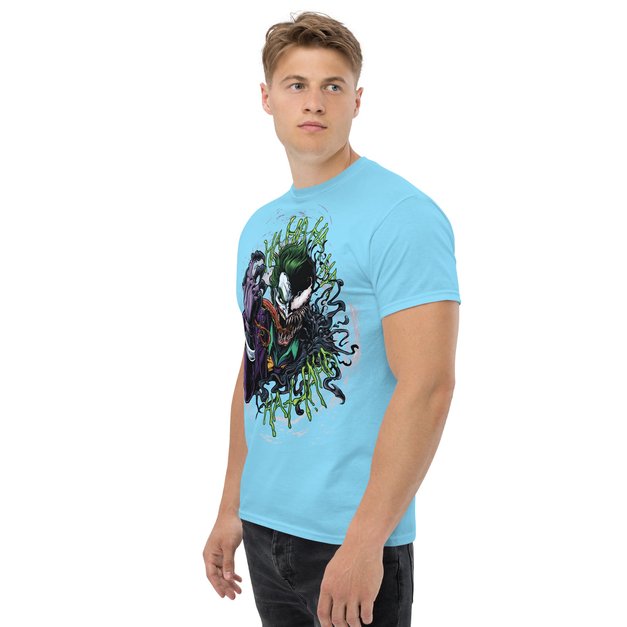 Foto di - T-shirt Stampata Unisex – 100% Cotone – Stile Streetwear e Confortevole – Joker e Venom-DTG-Biiply