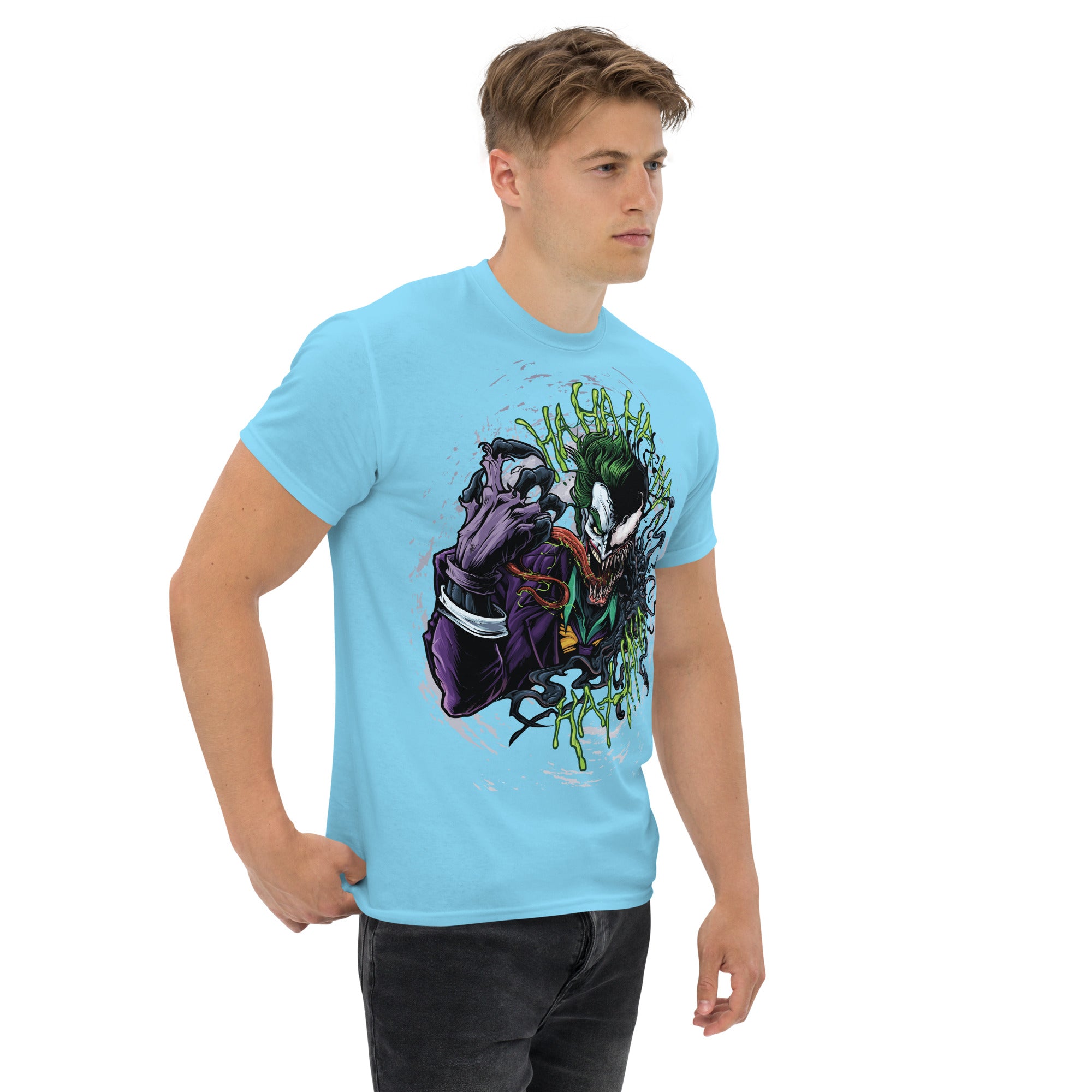 Foto di - T-shirt Stampata Unisex – 100% Cotone – Stile Streetwear e Confortevole – Joker e Venom-DTG-Biiply