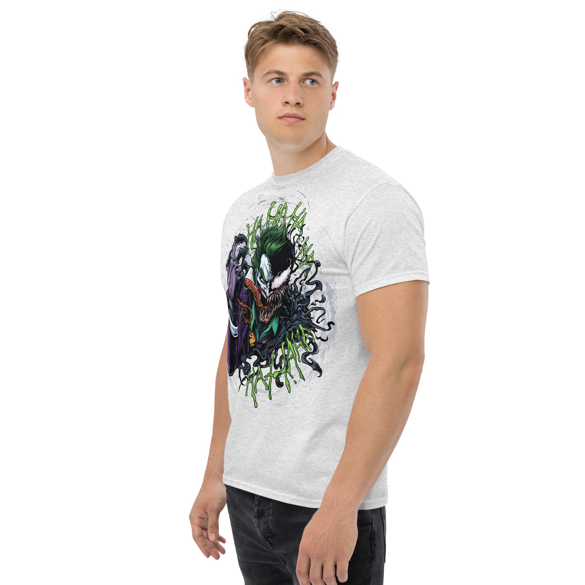 Foto di - T-shirt Stampata Unisex – 100% Cotone – Stile Streetwear e Confortevole – Joker e Venom-DTG-Biiply