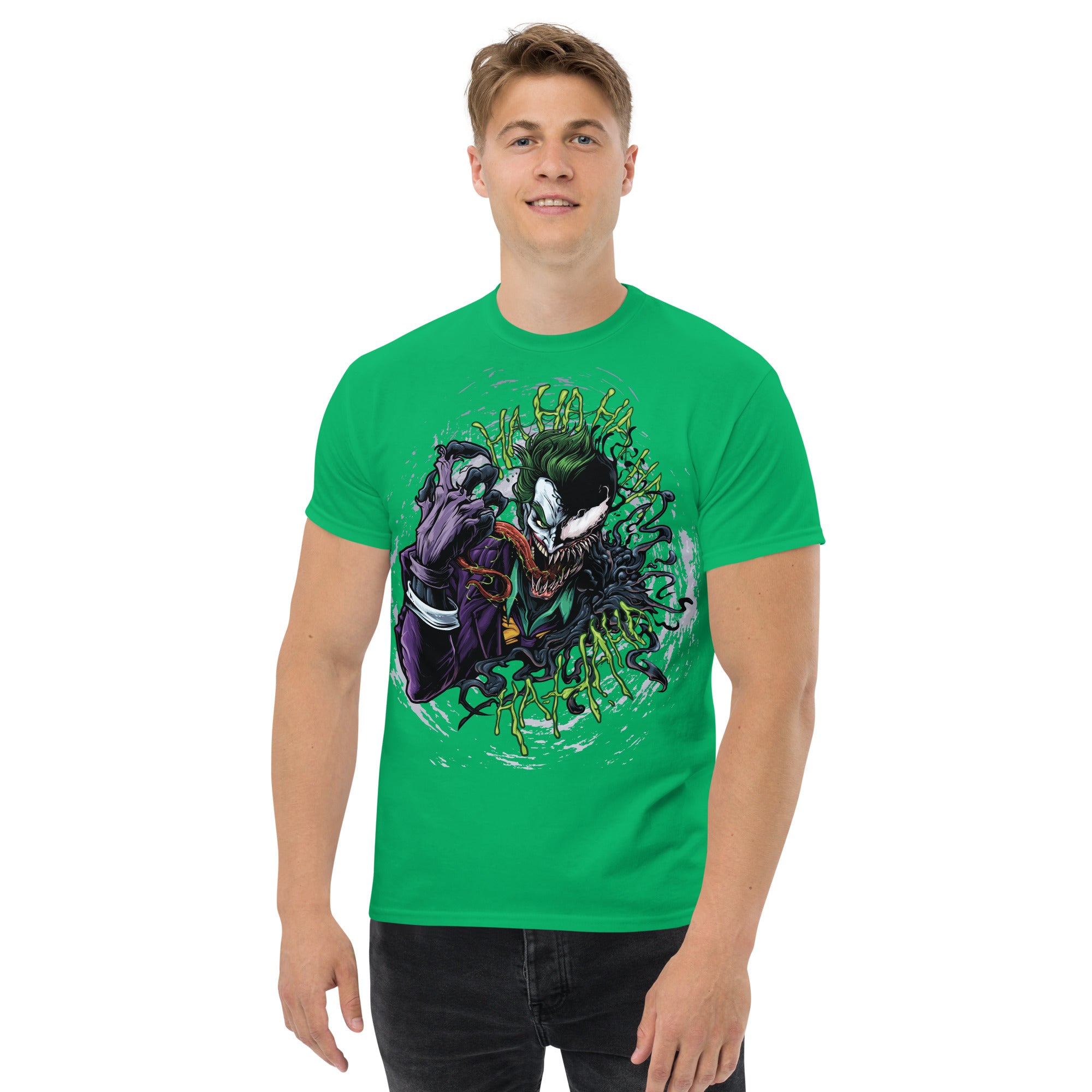 Foto di - T-shirt Stampata Unisex – 100% Cotone – Stile Streetwear e Confortevole – Joker e Venom-DTG-Biiply