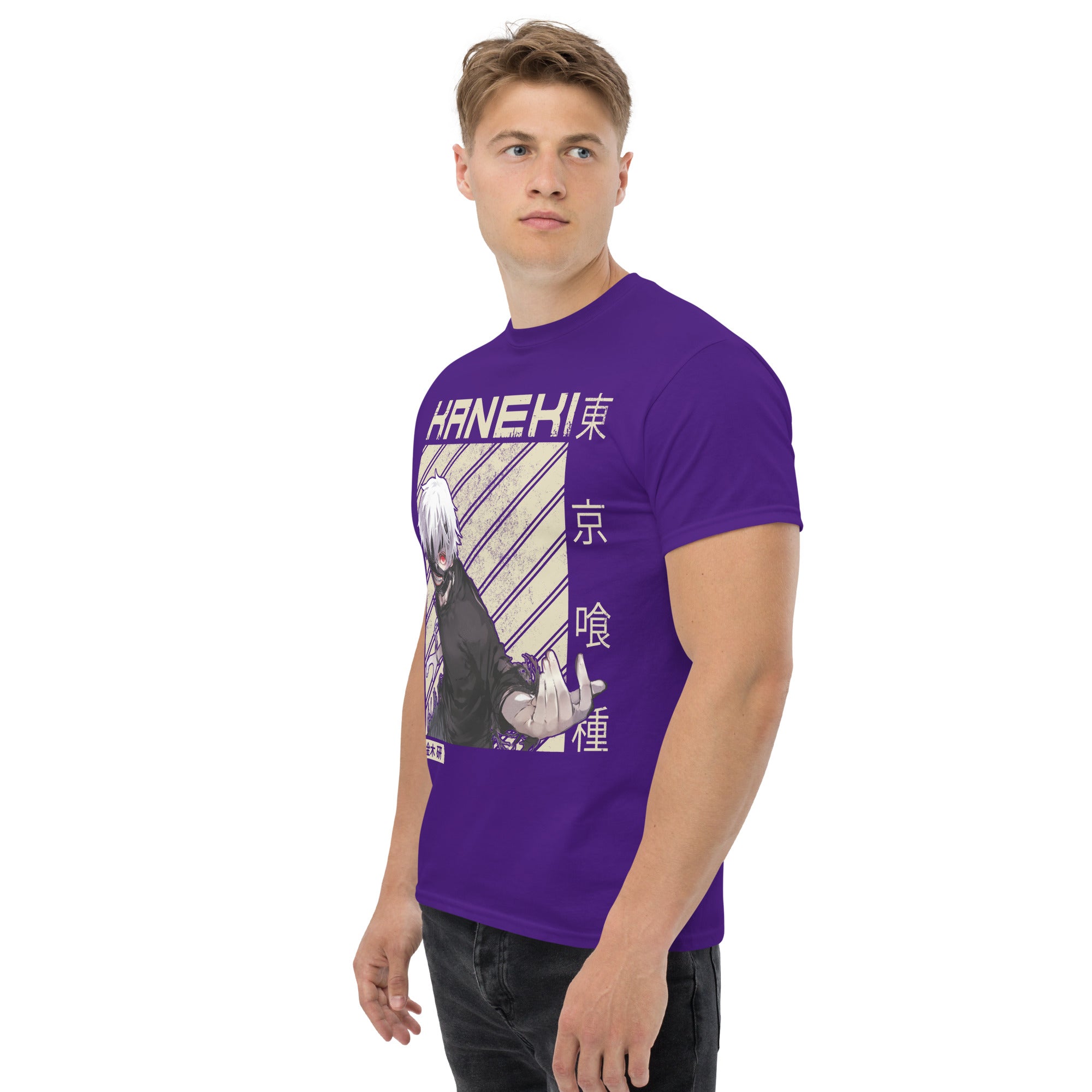 Foto di - T-shirt Stampata Unisex – 100% Cotone – Stile Streetwear e Confortevole – Kaneki-DTG-Biiply