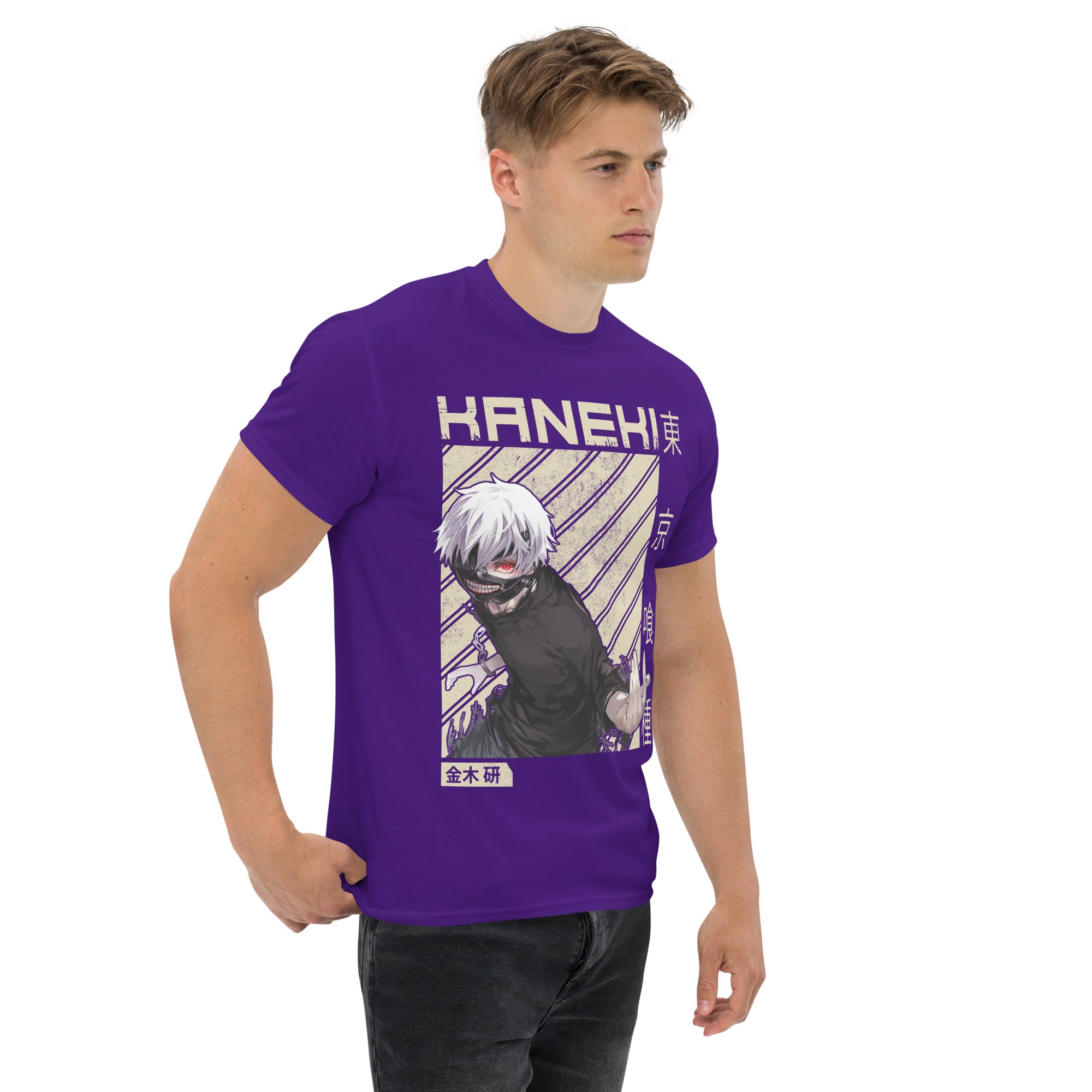 Foto di - T-shirt Stampata Unisex – 100% Cotone – Stile Streetwear e Confortevole – Kaneki-DTG-Biiply