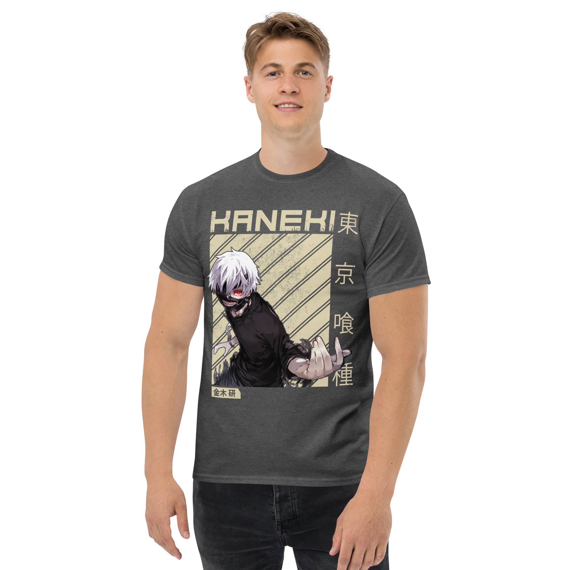 Foto di - T-shirt Stampata Unisex – 100% Cotone – Stile Streetwear e Confortevole – Kaneki-DTG-Biiply