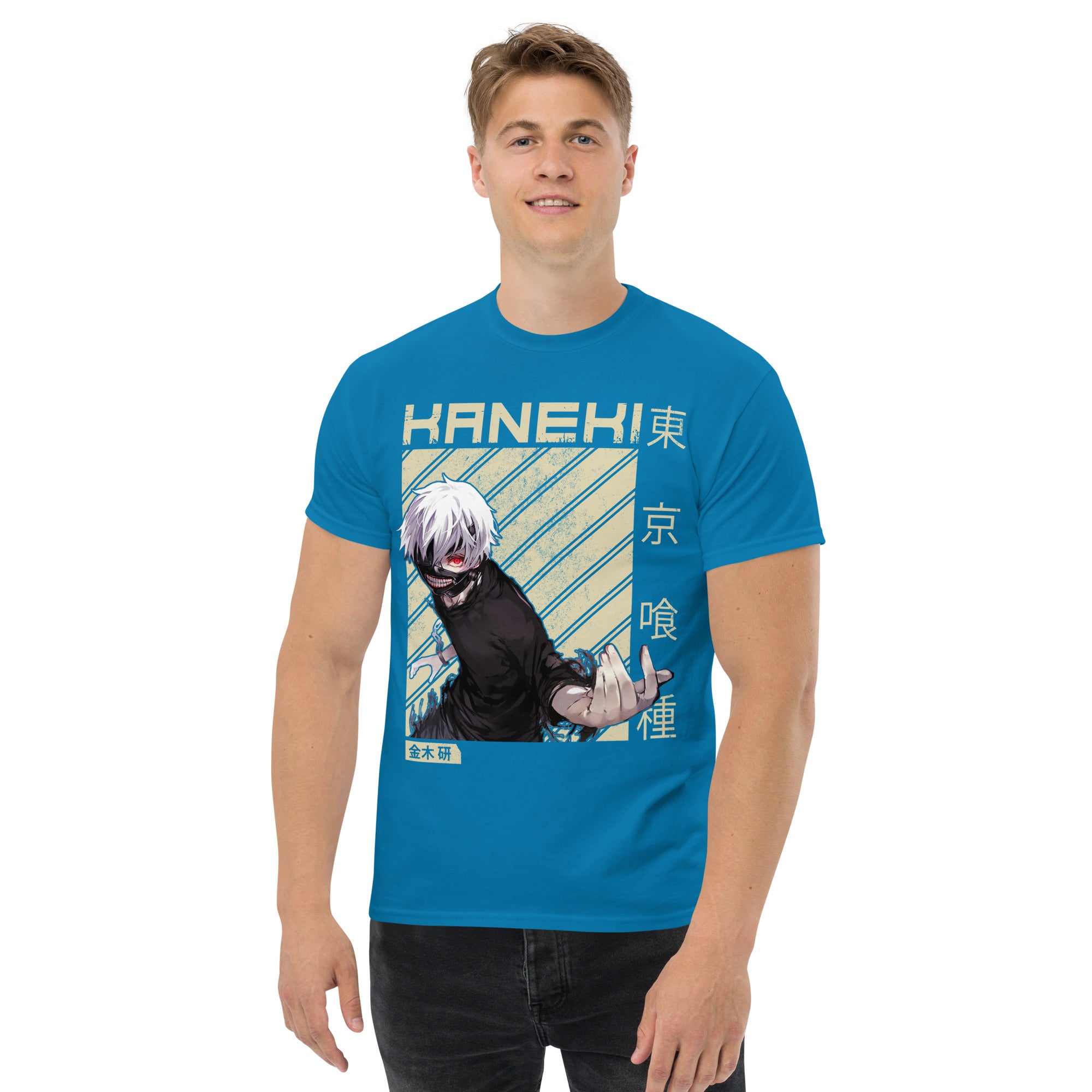 Foto di - T-shirt Stampata Unisex – 100% Cotone – Stile Streetwear e Confortevole – Kaneki-DTG-Biiply