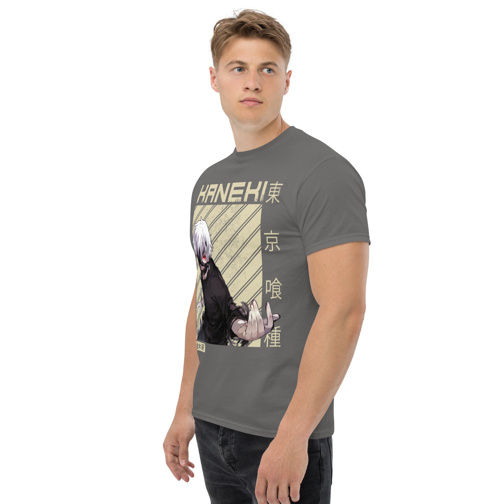 Foto di - T-shirt Stampata Unisex – 100% Cotone – Stile Streetwear e Confortevole – Kaneki-DTG-Biiply