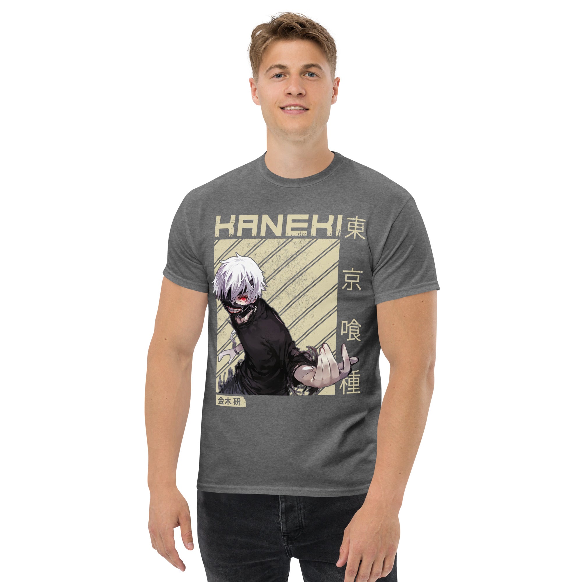 Foto di - T-shirt Stampata Unisex – 100% Cotone – Stile Streetwear e Confortevole – Kaneki-DTG-Biiply