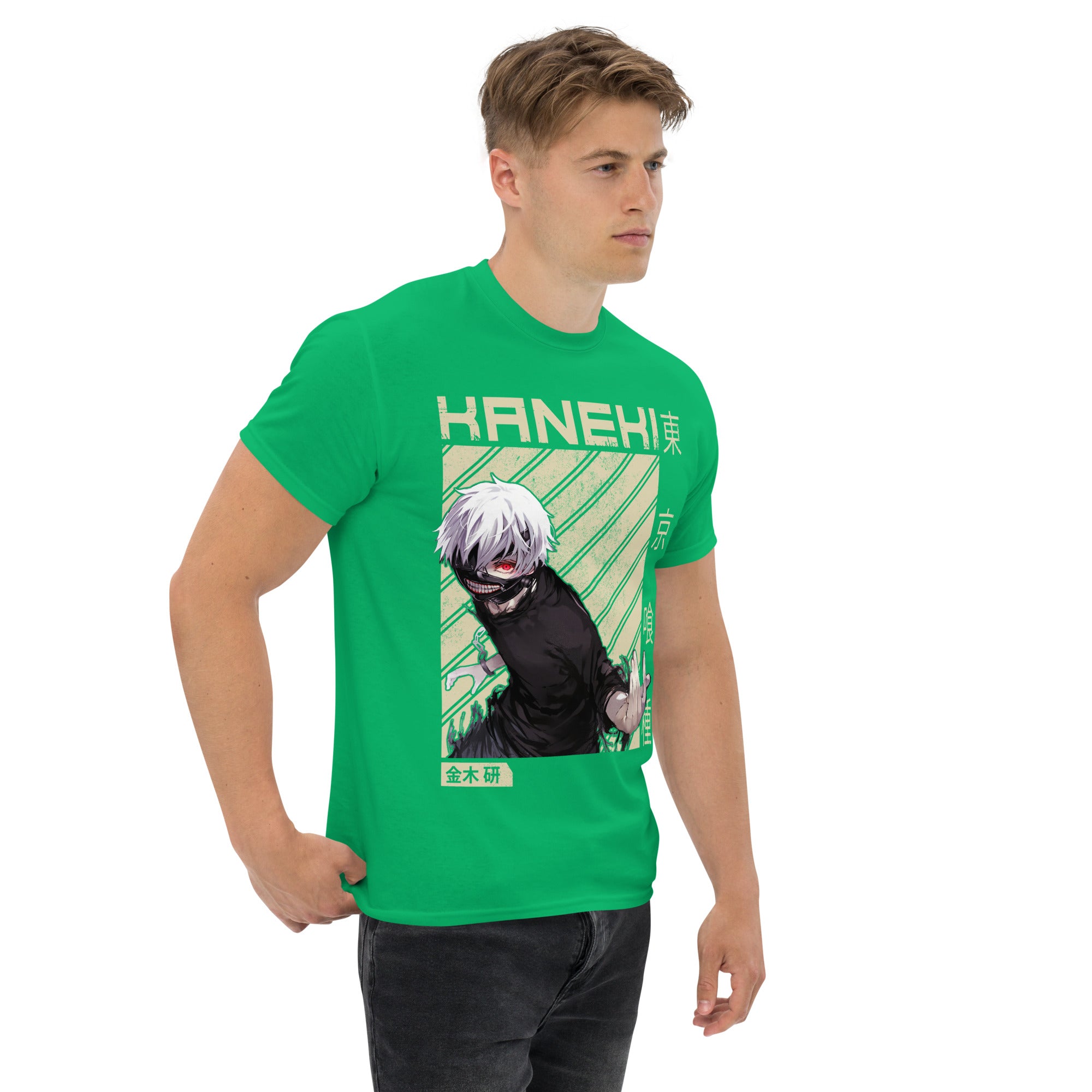 Foto di - T-shirt Stampata Unisex – 100% Cotone – Stile Streetwear e Confortevole – Kaneki-DTG-Biiply