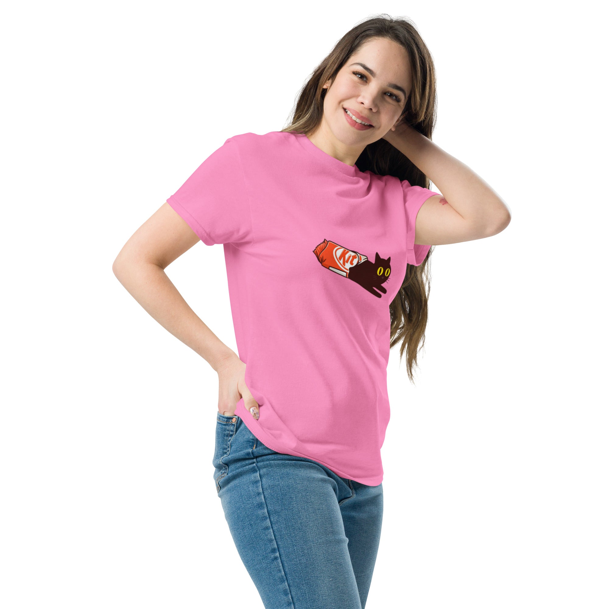 Foto di - T-shirt Stampata Unisex – 100% Cotone – Stile Streetwear e Confortevole – Kit Cat-DTG-Biiply