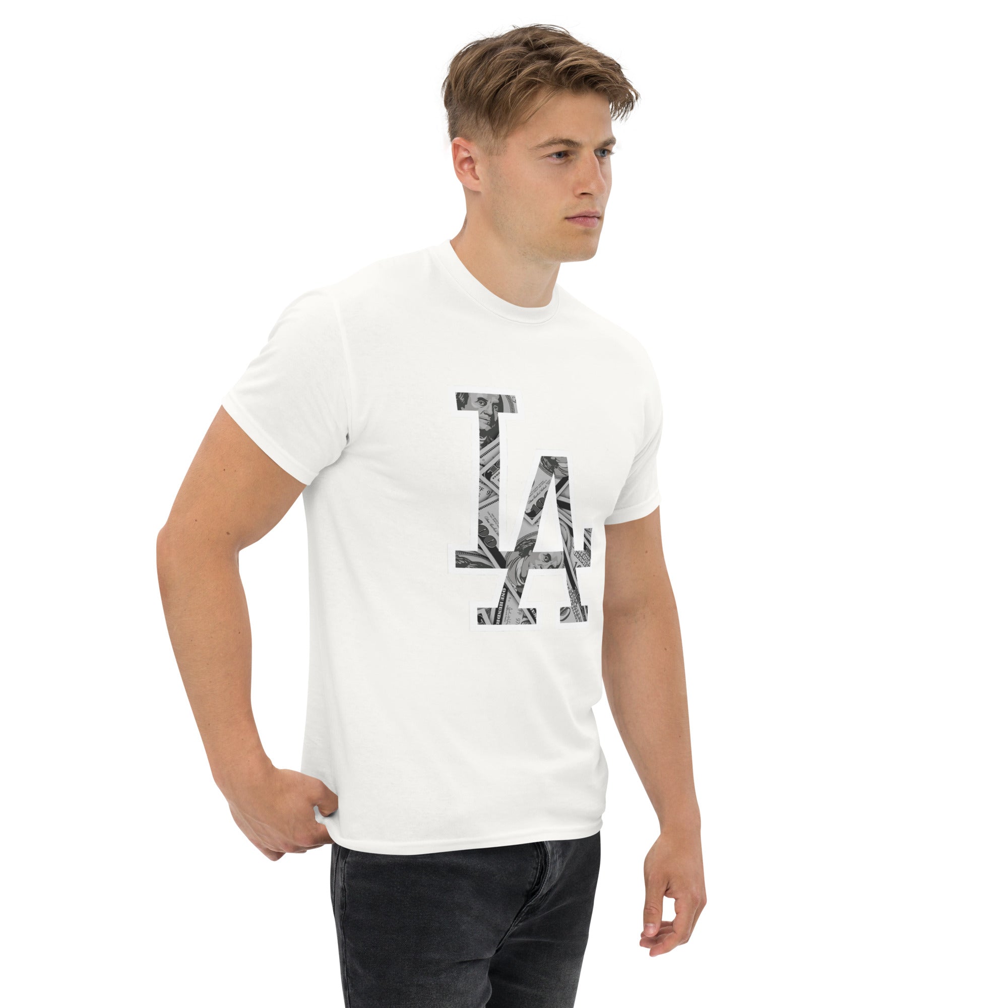 Foto di - T-shirt Stampata Unisex – 100% Cotone – Stile Streetwear e Confortevole – LA Dollar-DTG-Biiply