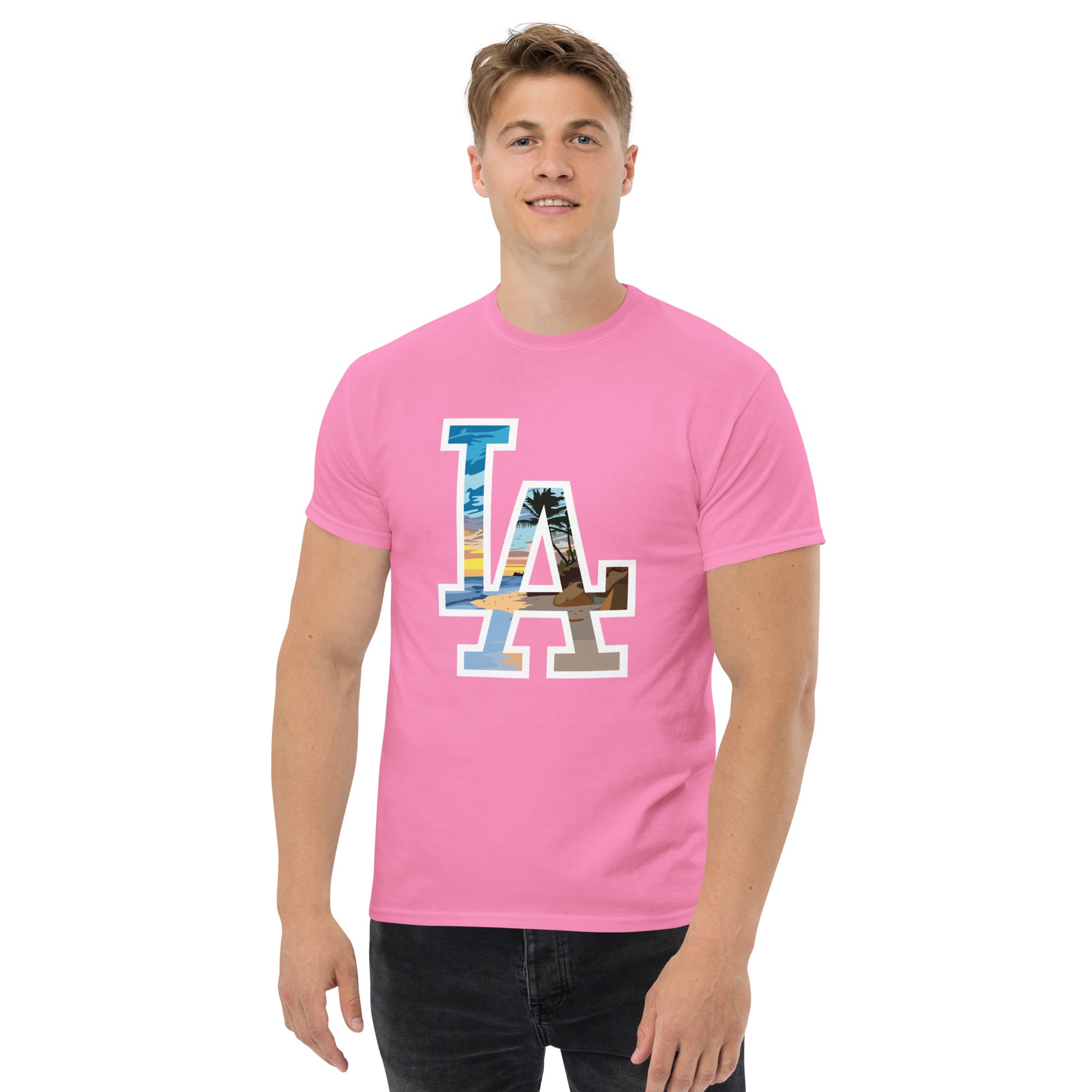 Foto di - T-shirt Stampata Unisex – 100% Cotone – Stile Streetwear e Confortevole – LA Spiaggia-DTG-Biiply