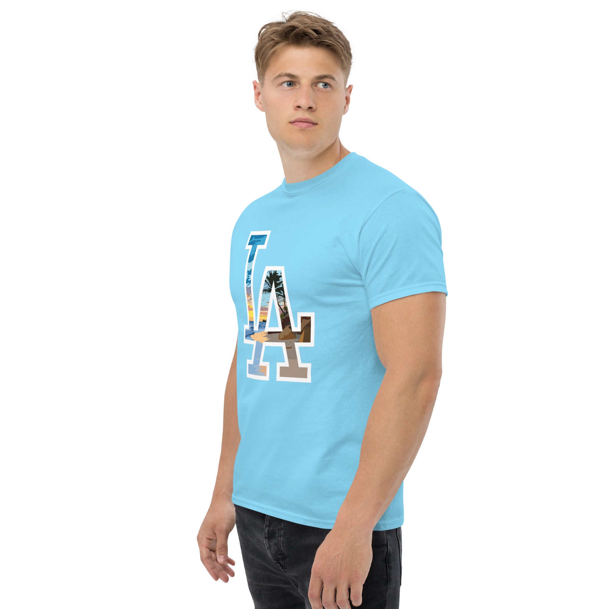 Foto di - T-shirt Stampata Unisex – 100% Cotone – Stile Streetwear e Confortevole – LA Spiaggia-DTG-Biiply