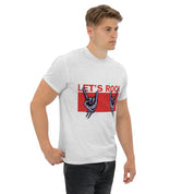 Foto di - T-shirt Stampata Unisex – 100% Cotone – Stile Streetwear e Confortevole – Let's Rock-DTG-Biiply