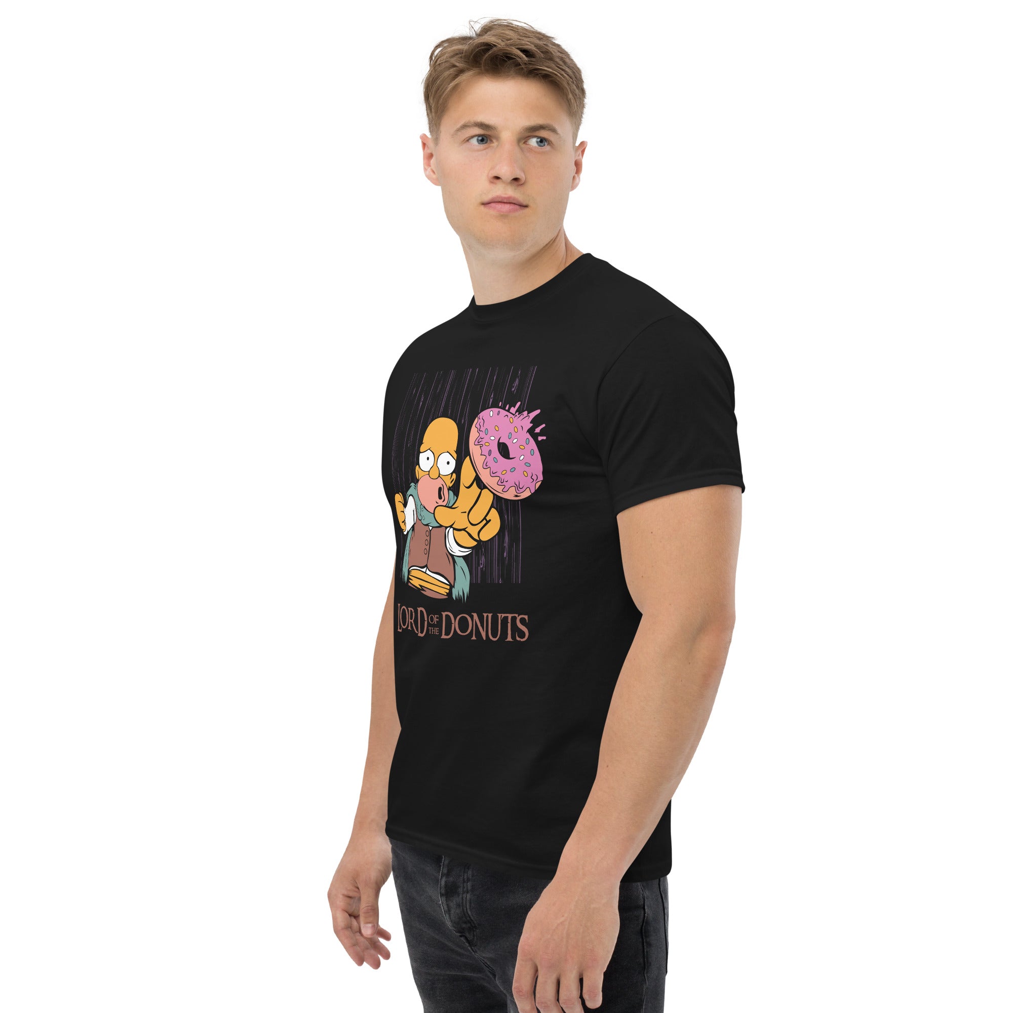 Foto di - T-shirt Stampata Unisex – 100% Cotone – Stile Streetwear e Confortevole – Lord of The Donuts-DTG-Biiply