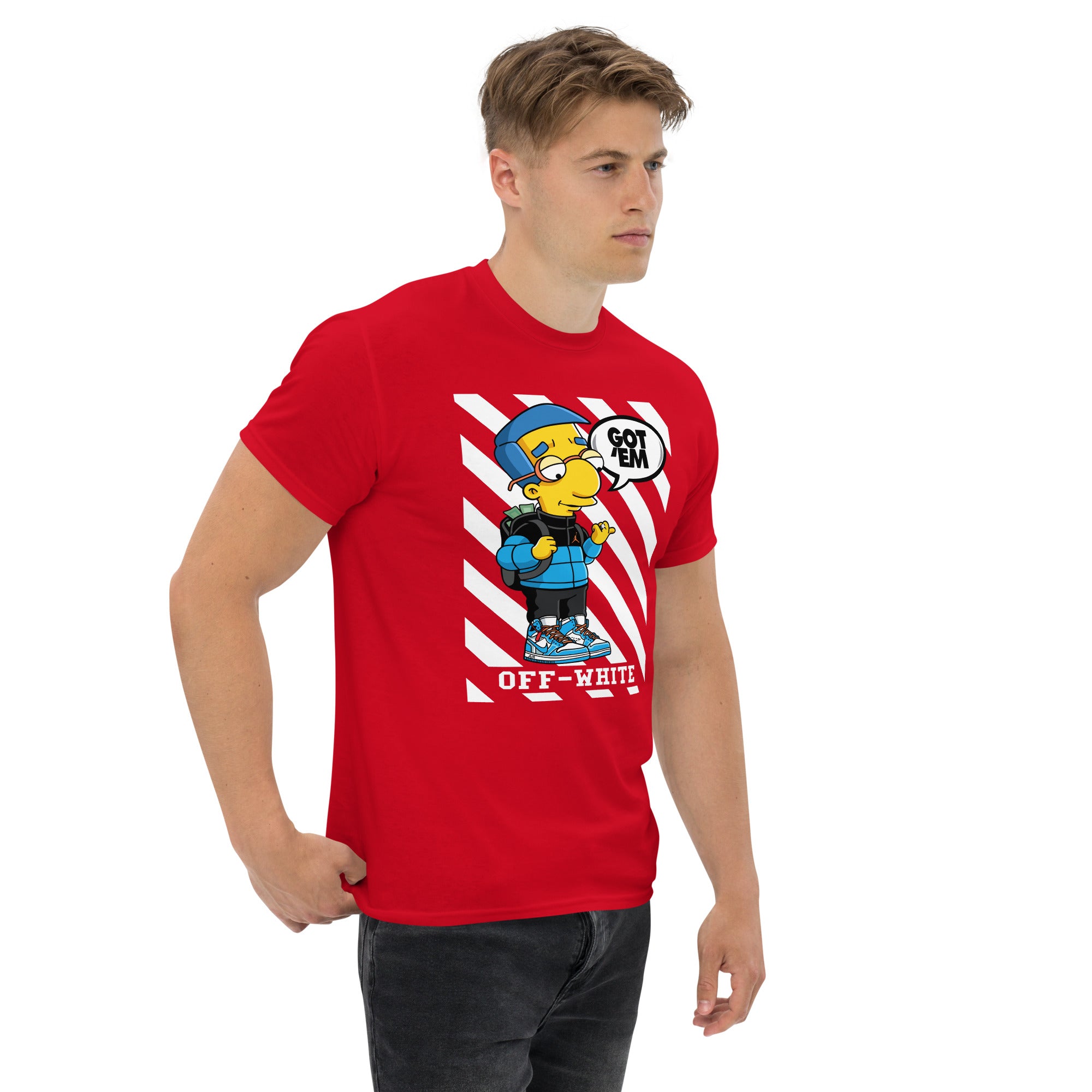 Foto di - T-shirt Stampata Unisex – 100% Cotone – Stile Streetwear e Confortevole – Milhouse got em-DTG-Biiply